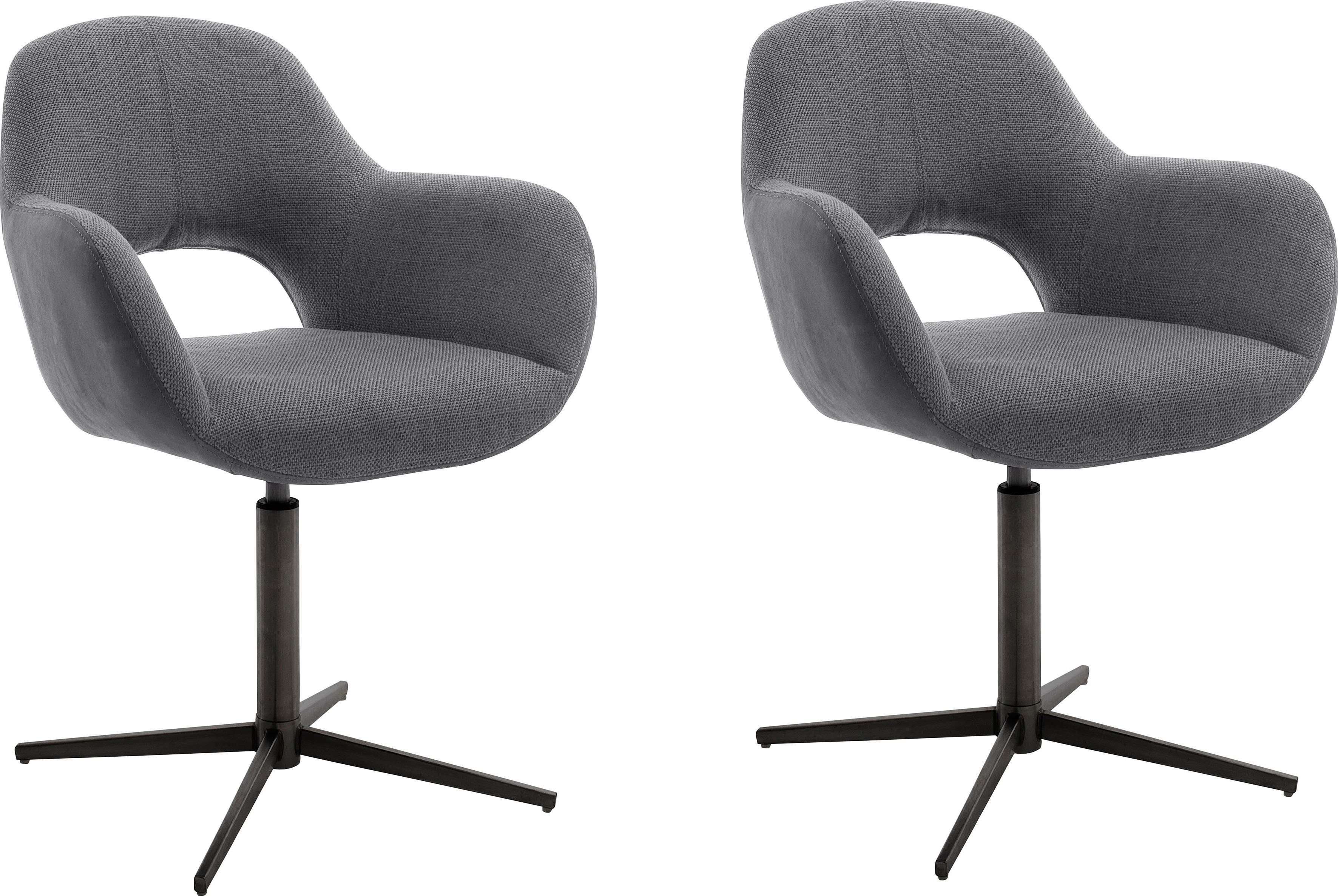 MCA furniture Eetkamerstoel MELROSE Stoel 360º draaibaar met nivellering (set, 2 stuks)