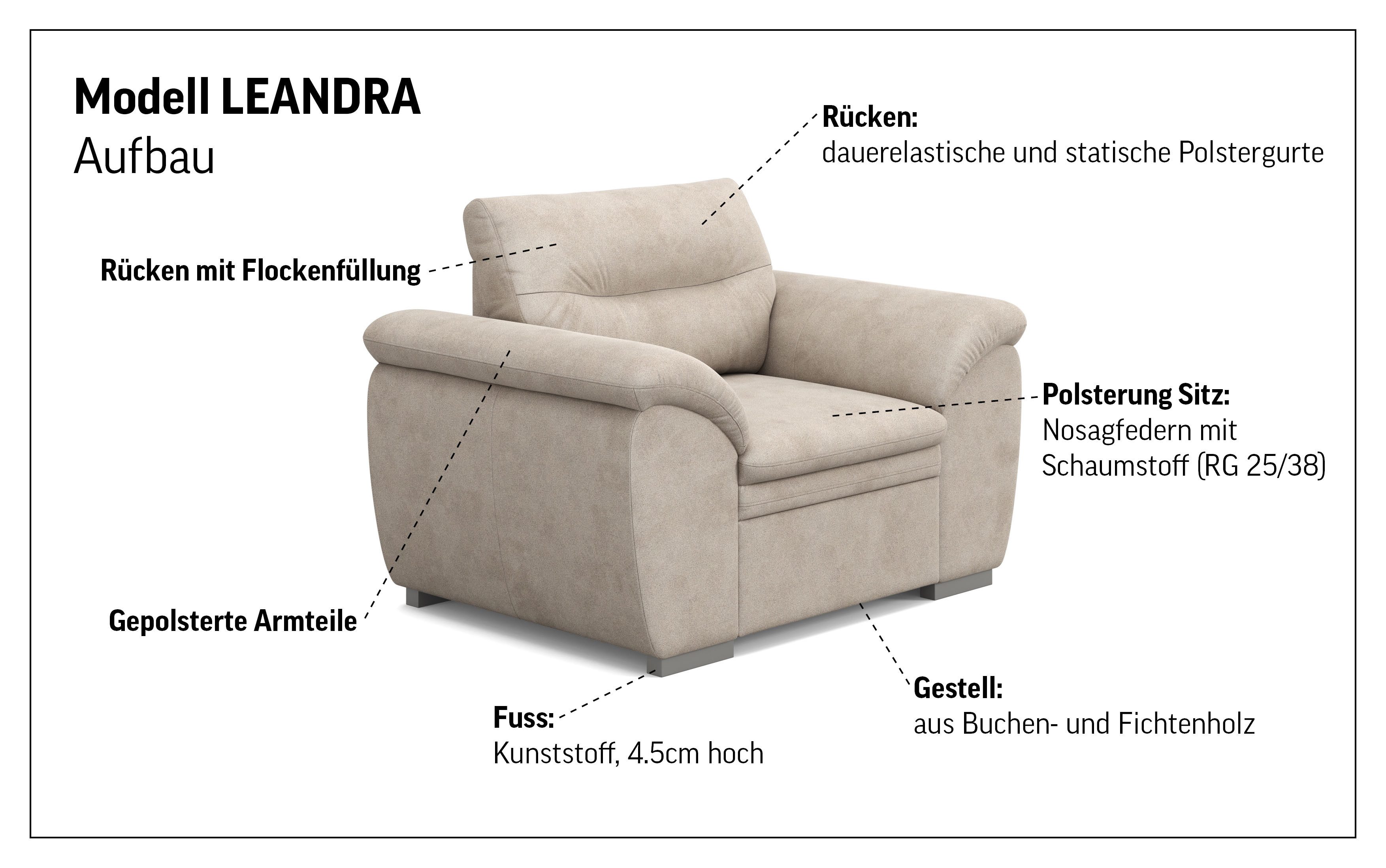 COTTA Fauteuil Leandra