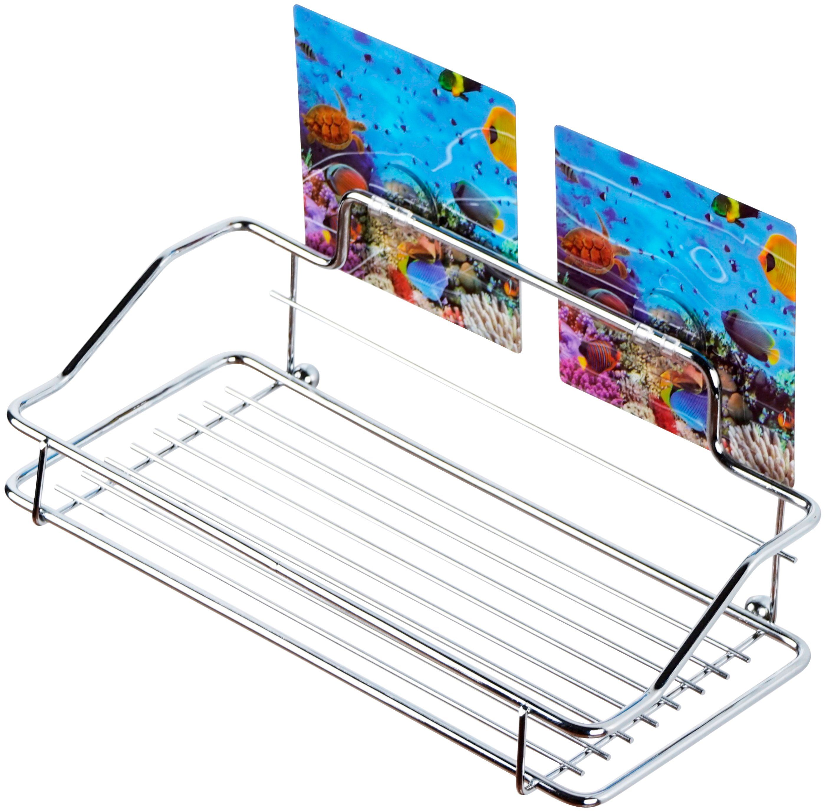 Sanilo Doucherekje Ocean Haak met beeldmotief rekken & planken maat 25x11,5x9 cm blauw
