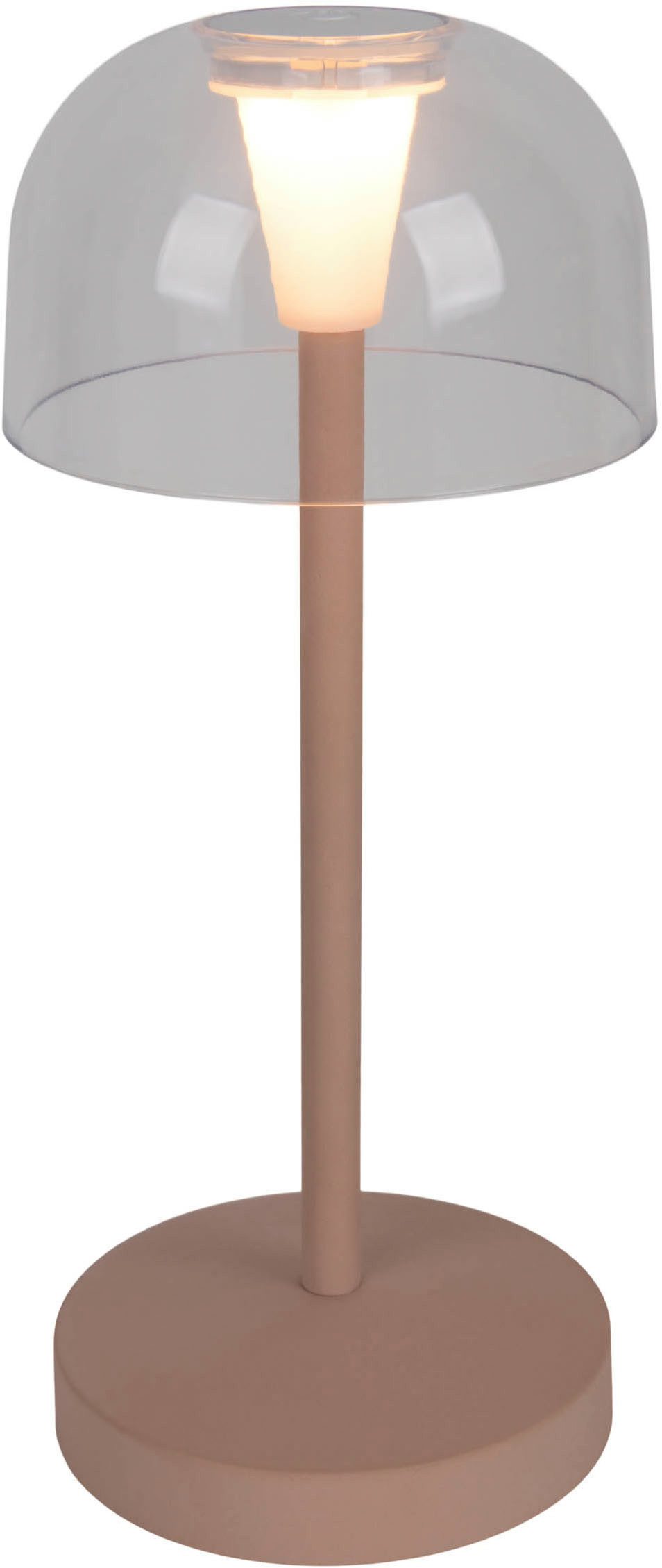 näve Led-tafellamp Gomba 18,5 cm 2-delig set, oplaadbaar, usb-kabel, geheugenfunctie, traploos dimbaar (2 stuks)