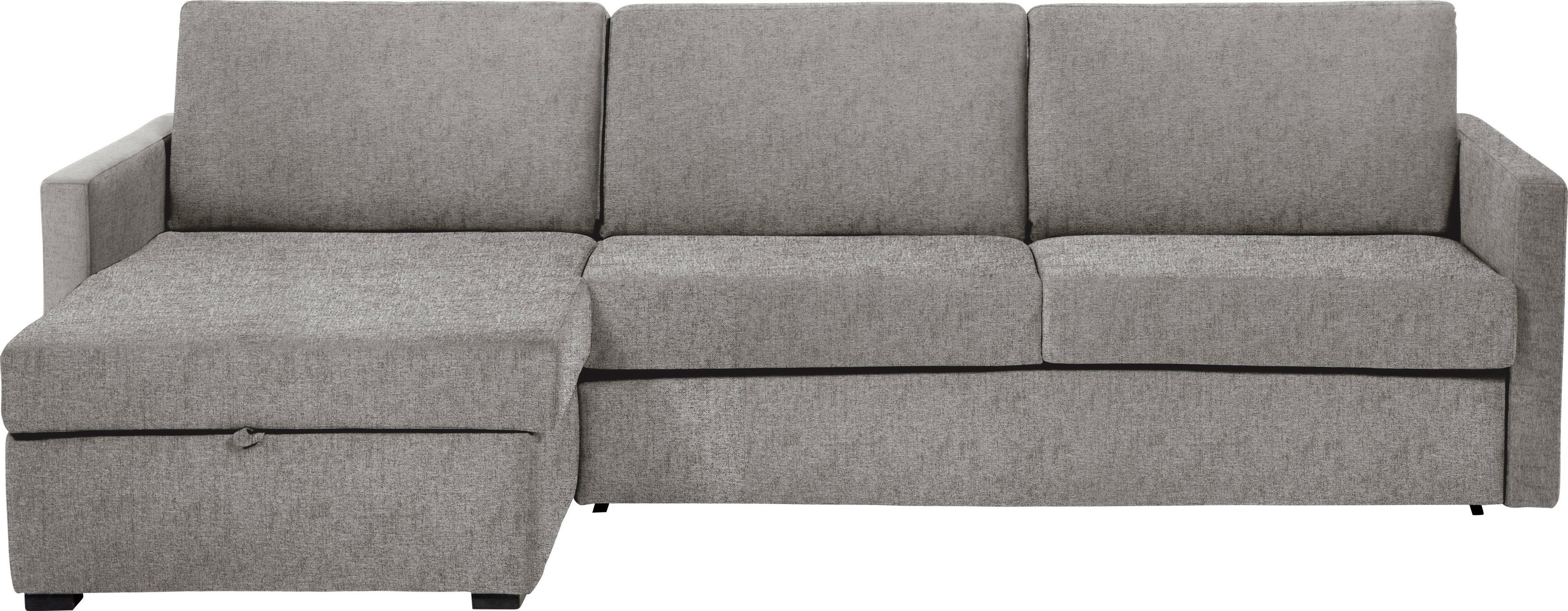 Places of Style Slaapbank GOLDPOINT hoekbank 264 cm, ligoppervlak (140/200 cm), L-vorm, Slaapfunctie, Bonell-binnenveringsmatras en volwaardige bedfunctie