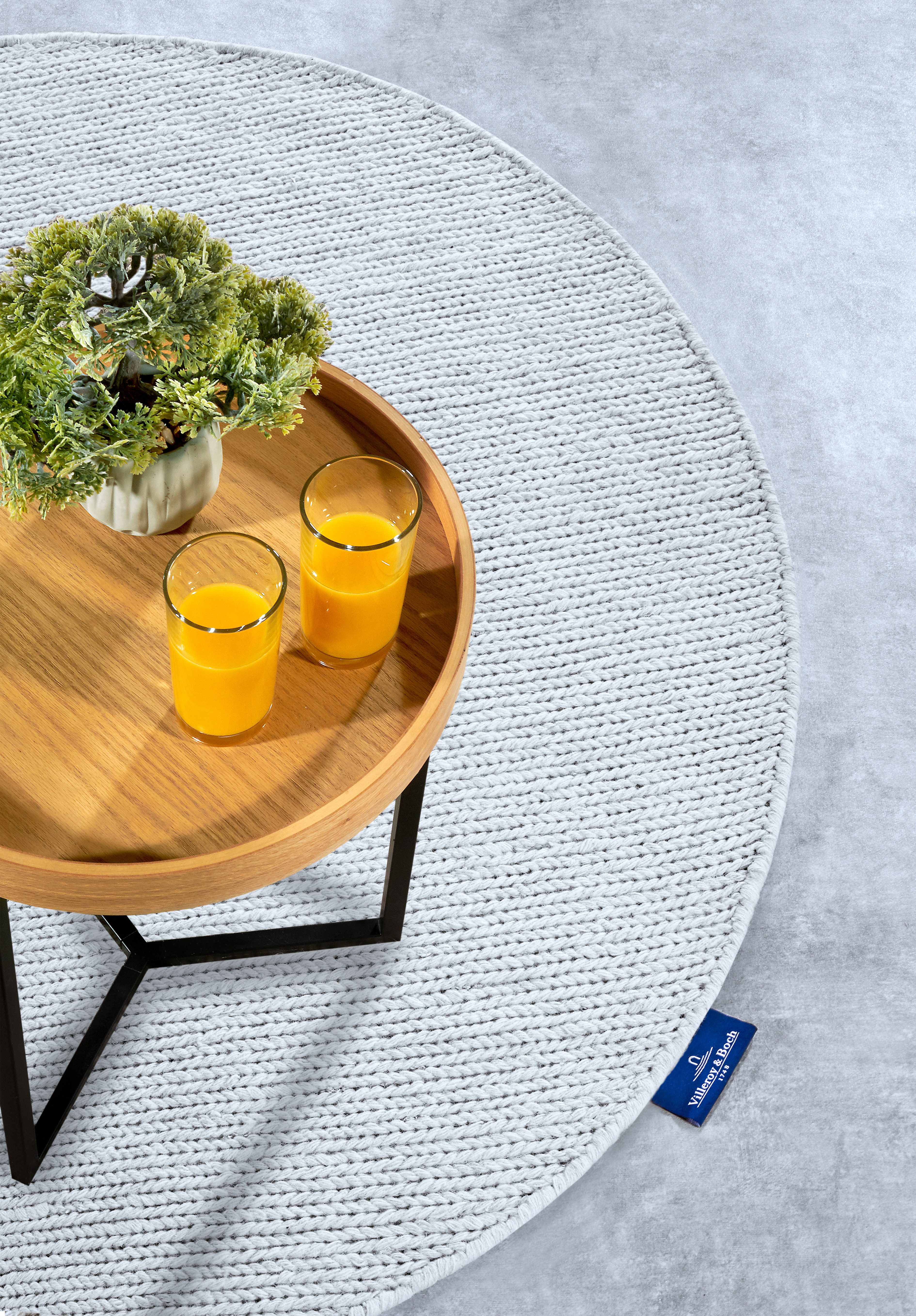 Villeroy & Boch Wollen kleed Francois in rond, ovaal, loper, handgeweven, wol, woonkamer, slaapkamer