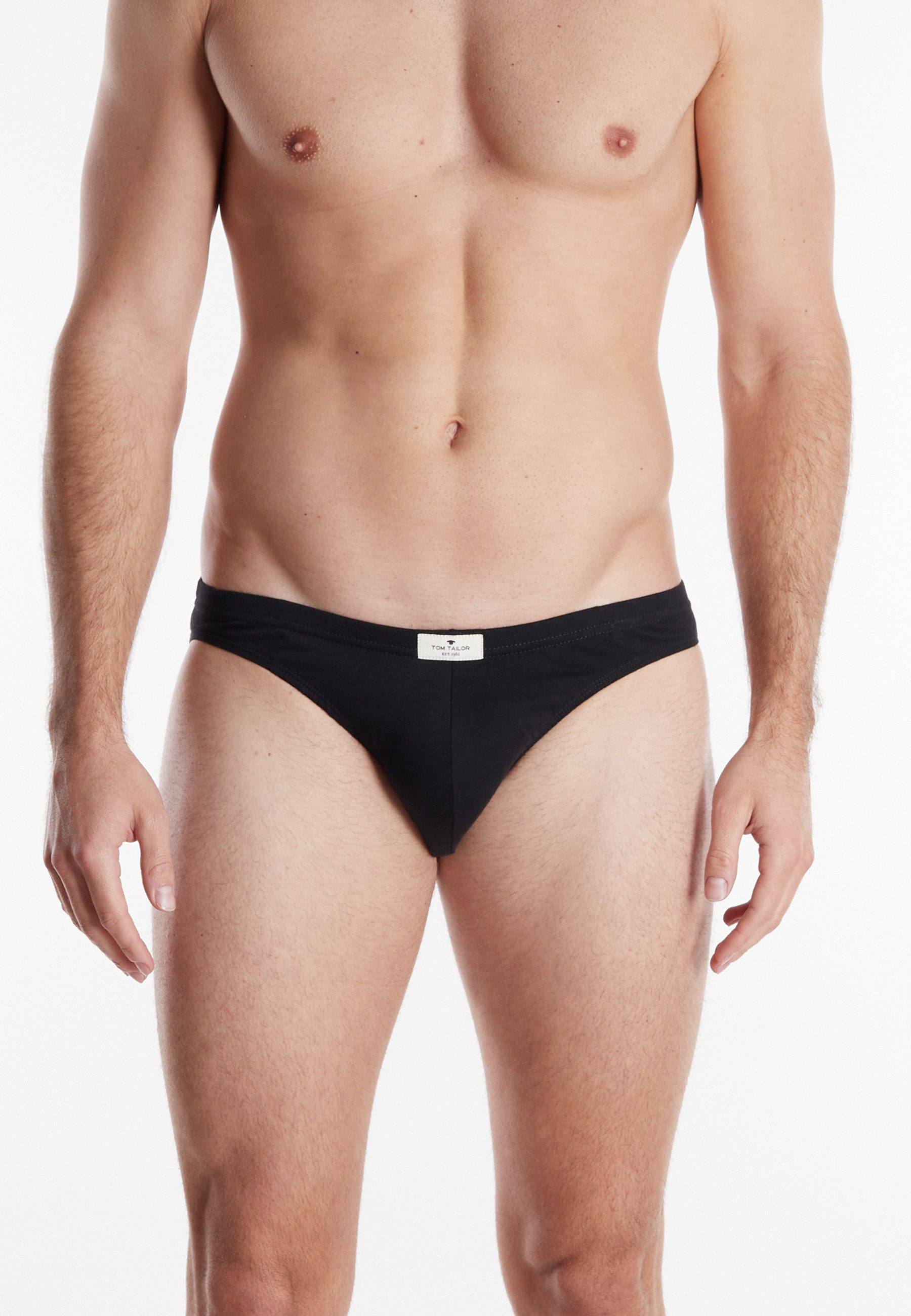 Tom Tailor Minislip Texas comfortabel, basic, nauw, zacht, ademend, met logo, brede band (Set van 7)