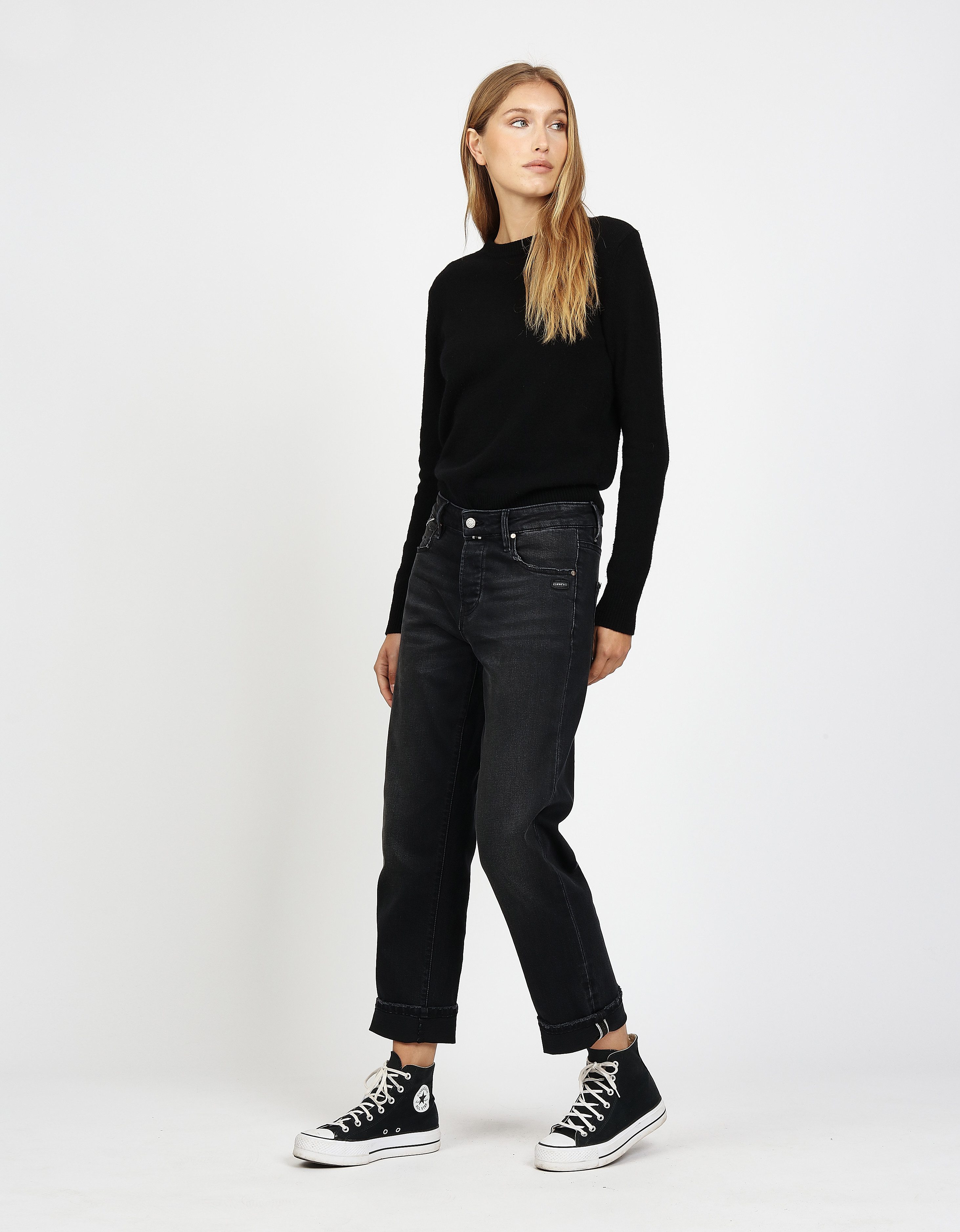 GANG Straight jeans 94Thelma met detail boven de muntzak