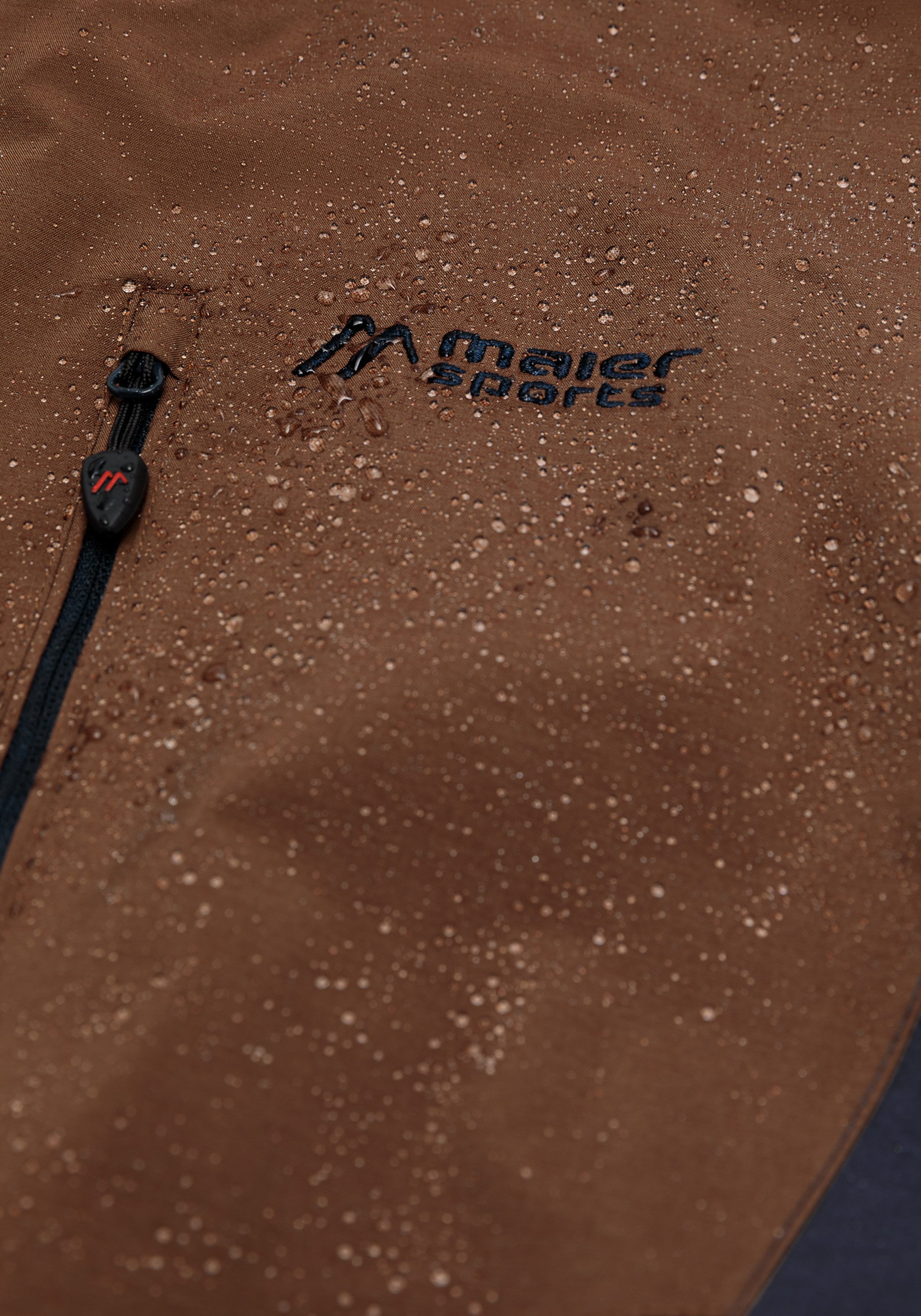 Maier Sports Outdoorjack Halny rec M Heren functionele jas, waterdichte regenjas met capuchon, wandeljas