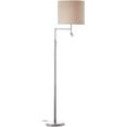 my home staande lamp loui staande lamp met flexibele leeslamp, afzonderlijk schakelbaar, hoogte 162 cm (1 stuk) zilver