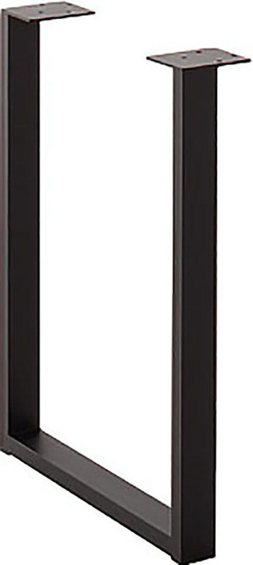 MCA living Tafelpoot Zeballos U-frame zwart, gepoedercoat (set, 2 stuks)