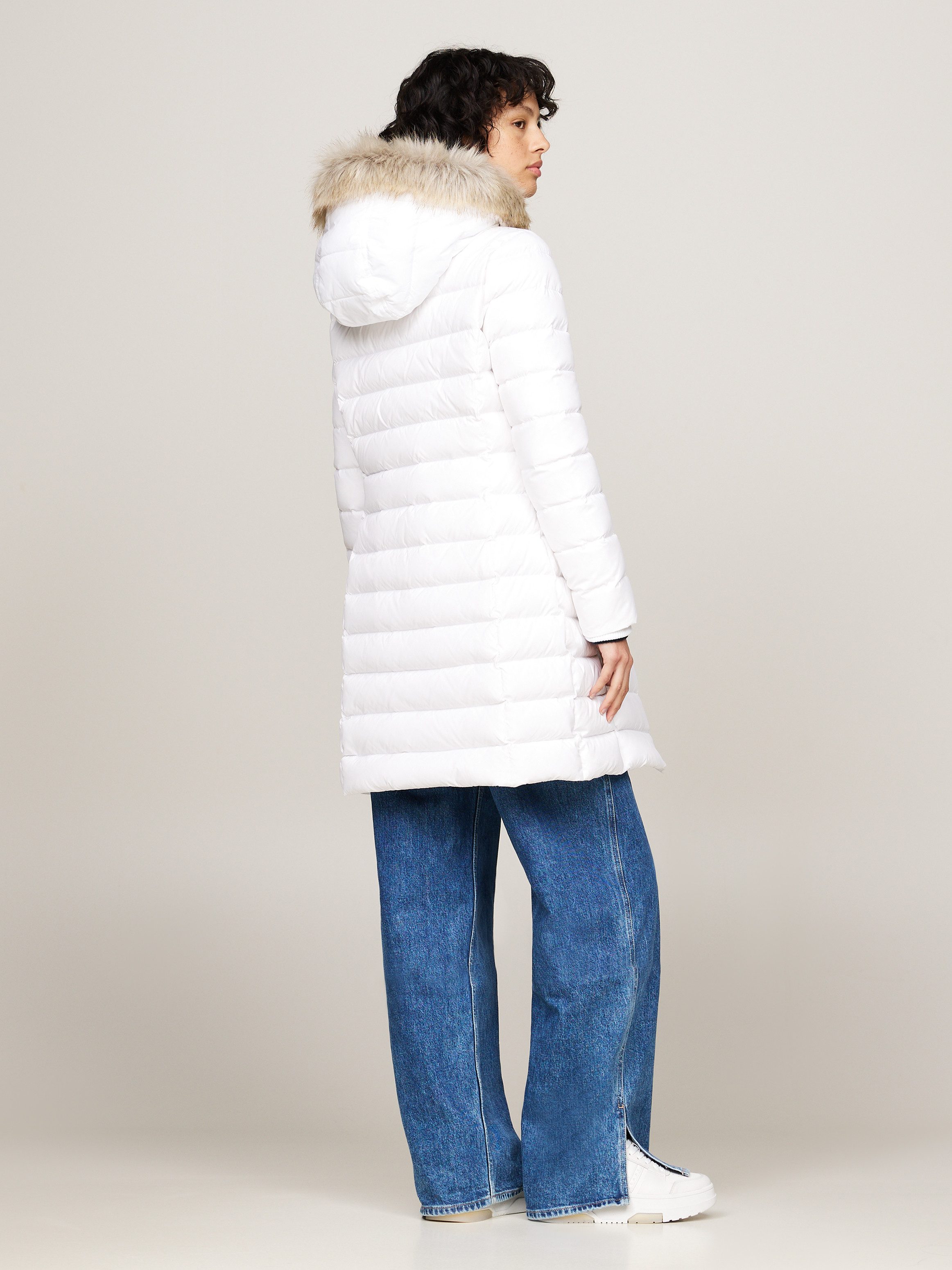 TOMMY JEANS Gewatteerde jas TJW ESSENTIAL HOODED DOWN COAT