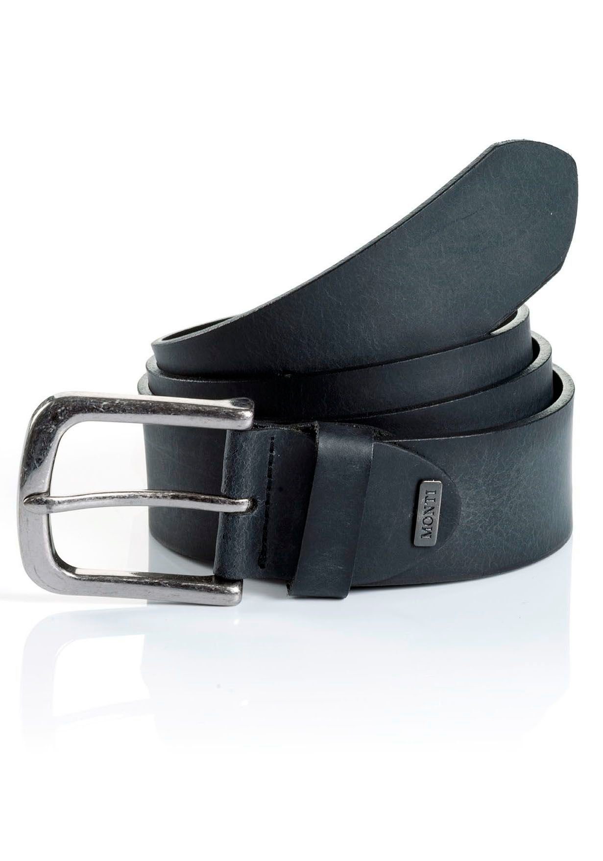 MONTI Leren riem NASHVILLE tot maat 150 cm