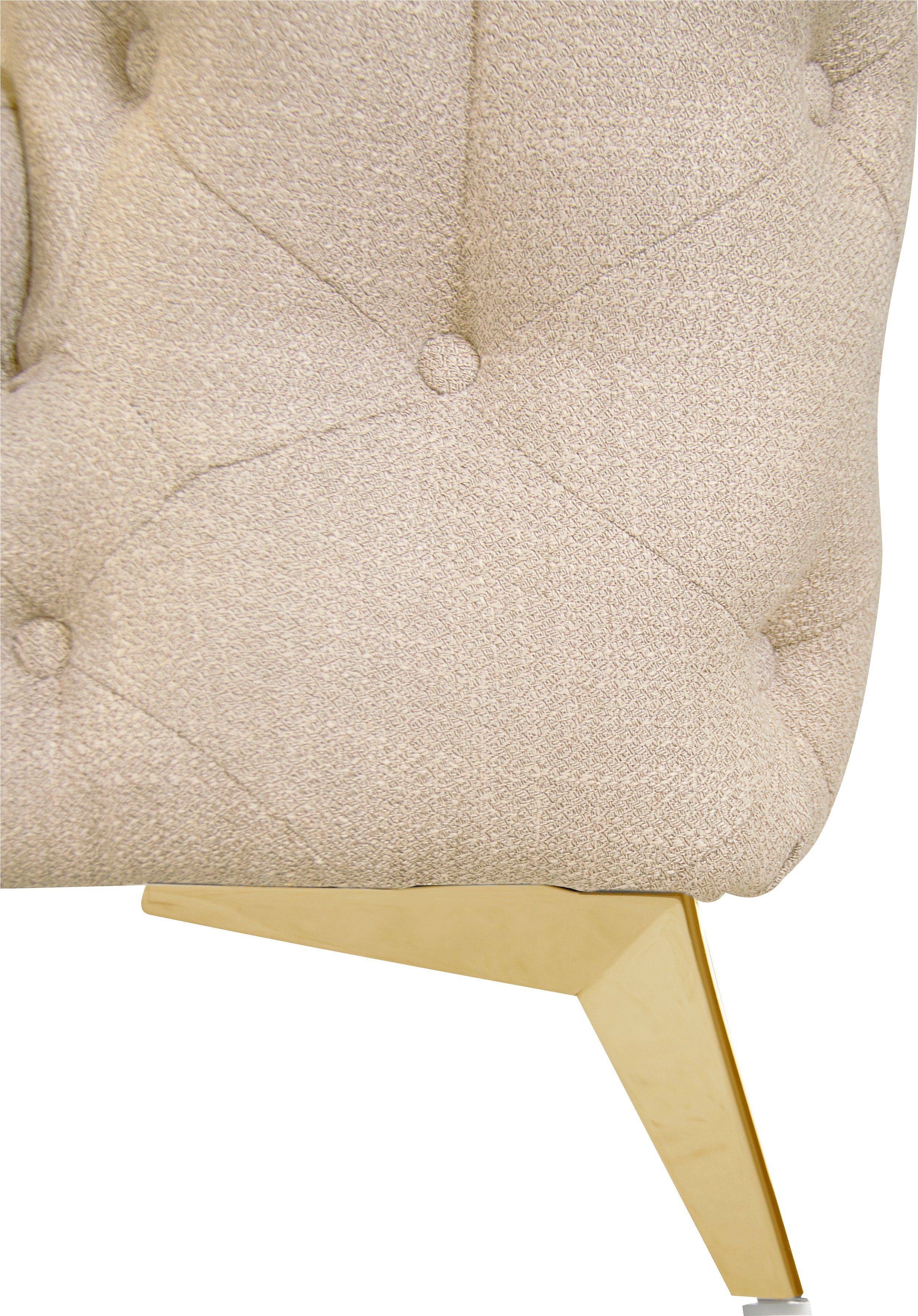 Leonique Chesterfield-bank Glynis luxueuze capitonnage, moderne chesterfield look, kleur van de poten ter keuze