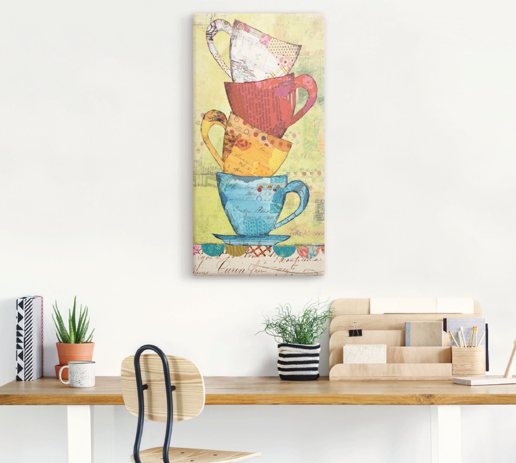 Artland Artprint Kom voor koffie als artprint op linnen, poster, muursticker in verschillende maten
