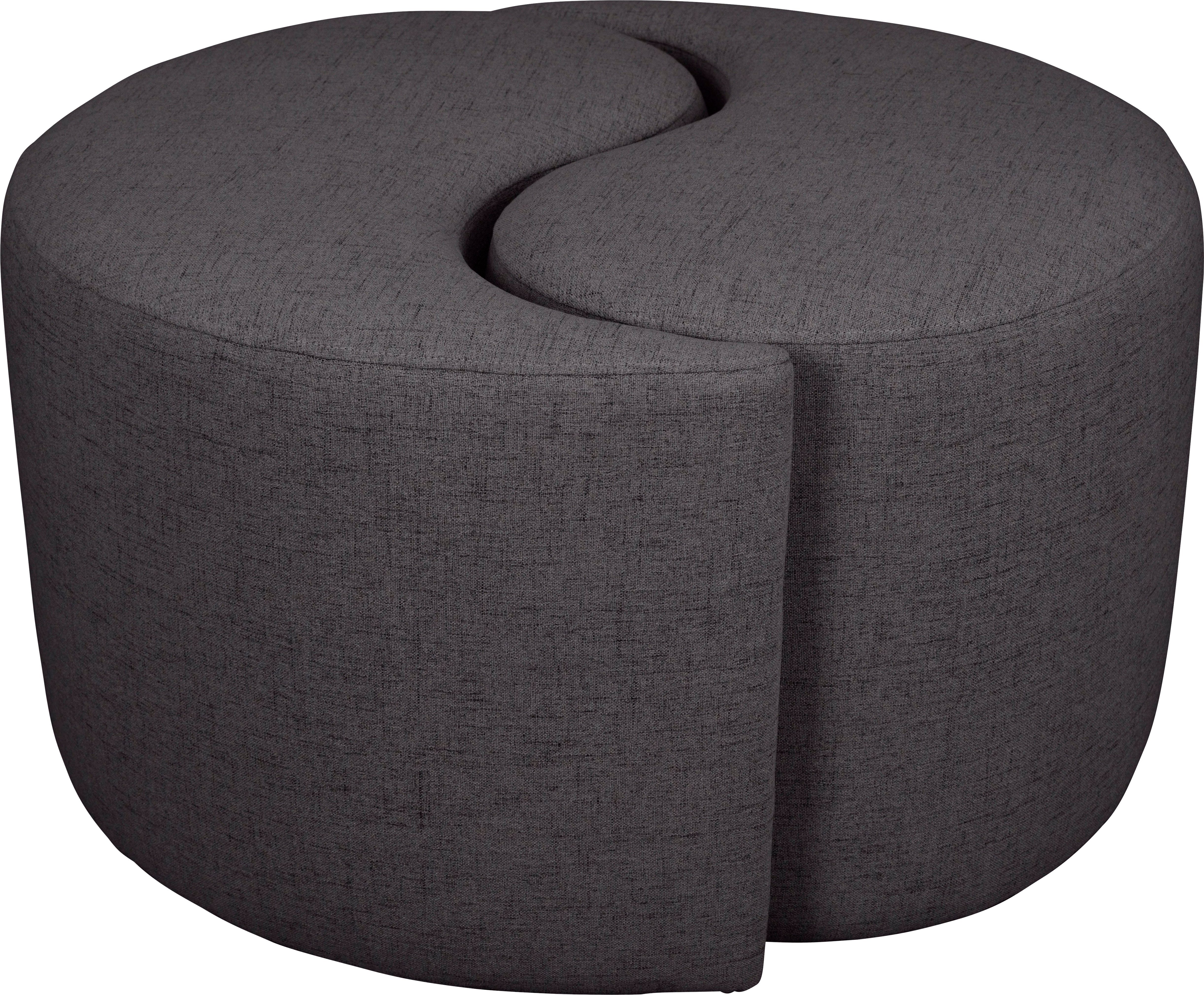Guido Maria Kretschmer Home&Living Hocker Yin&Yang diameter 82 cm 2-delig, afzonderlijk plaatsbaar of yin-yang-look