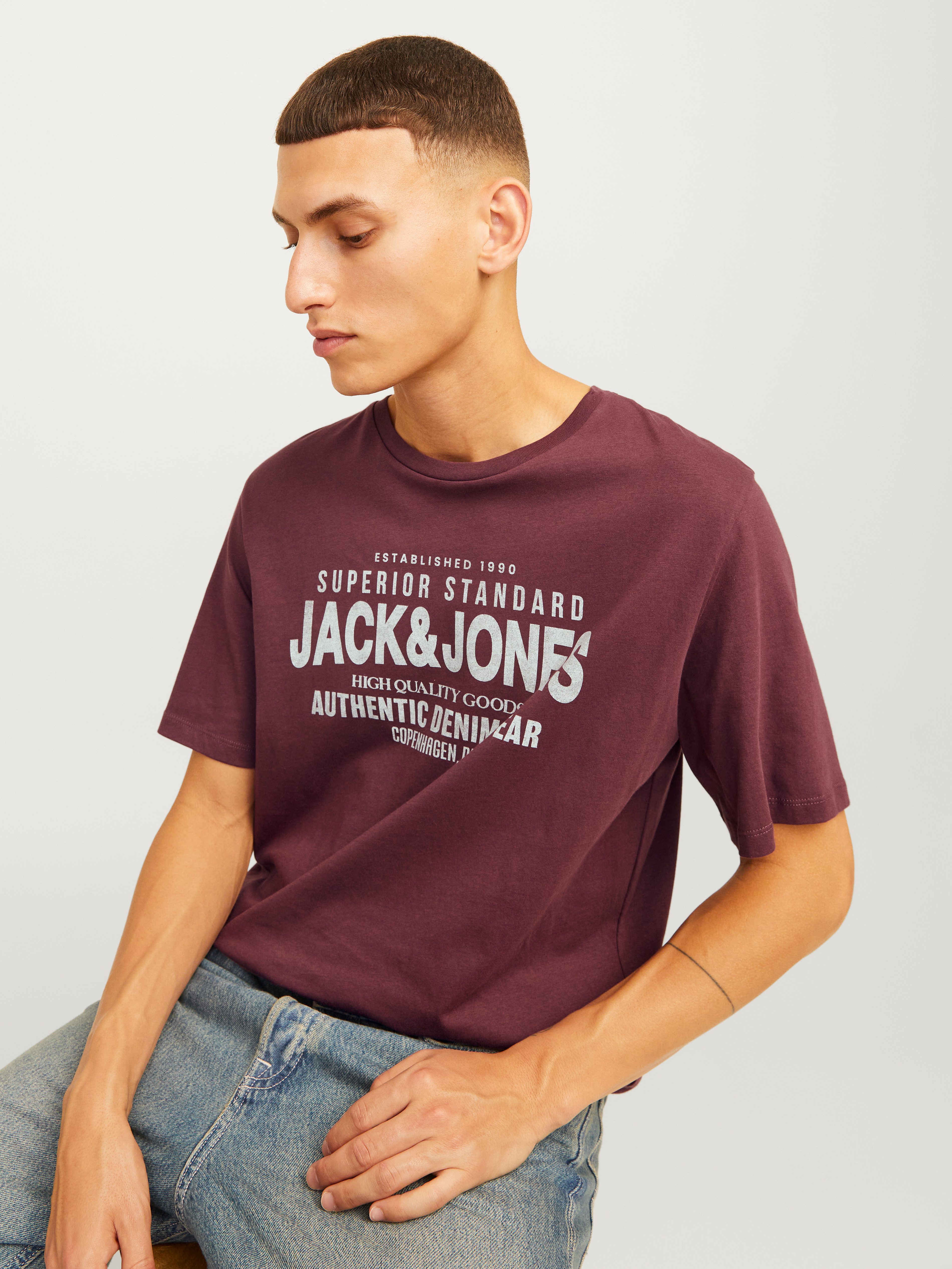 Jack & Jones Shirt met ronde hals JJJEANS TEE SS O-NECK