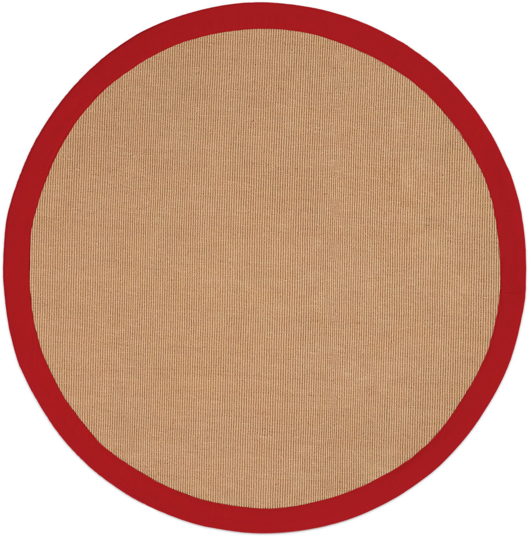 carpetfine Sisalkleed Sisal met gekleurd randdessin, antislip achterzijde