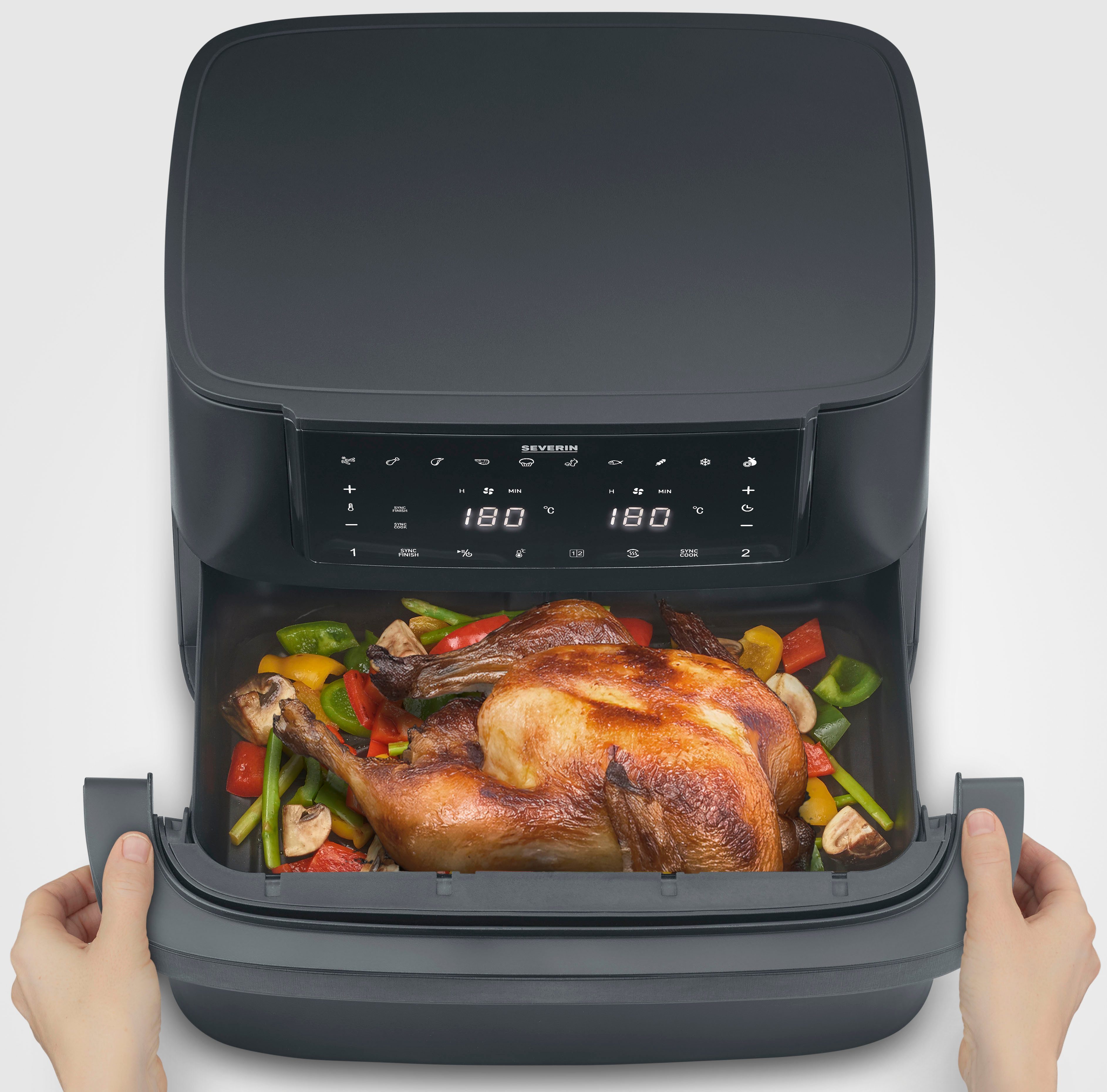 Severin Airfryer FR 2490 9 l "Flex Max Dual"