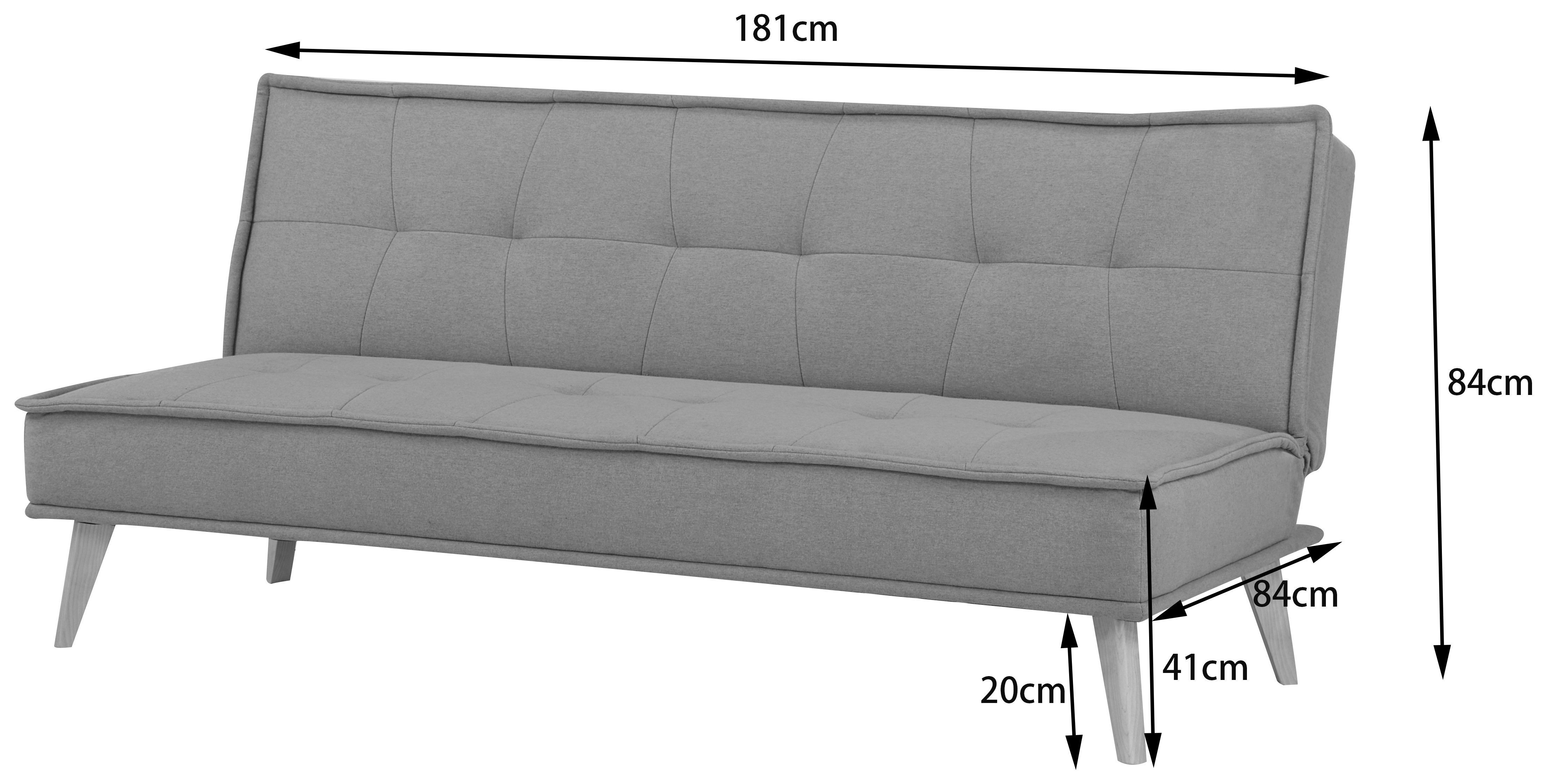 INOSIGN Slaapbank MENDOTA, 181 cm, 3-zits met slaapfunctie,