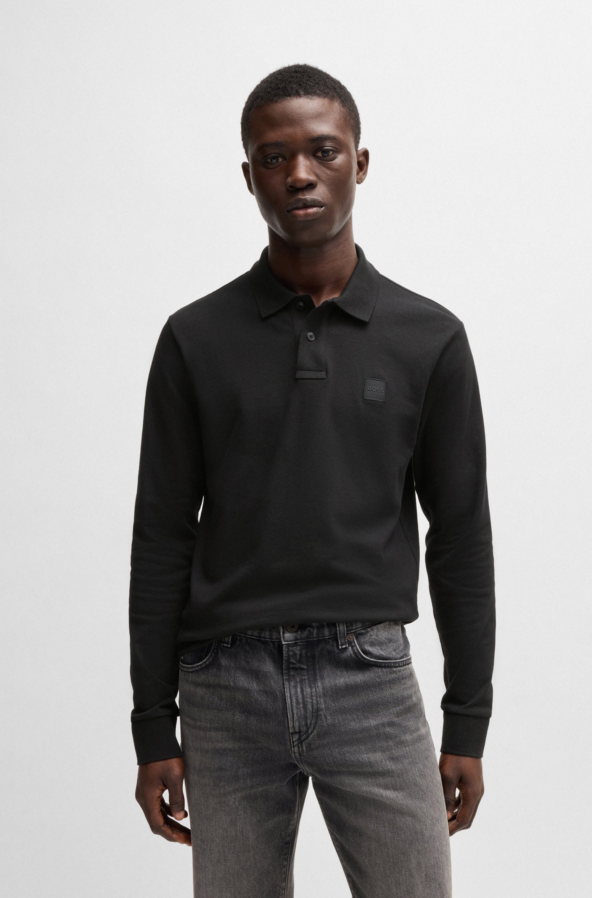 Boss Orange Poloshirt Passerby met boss badge