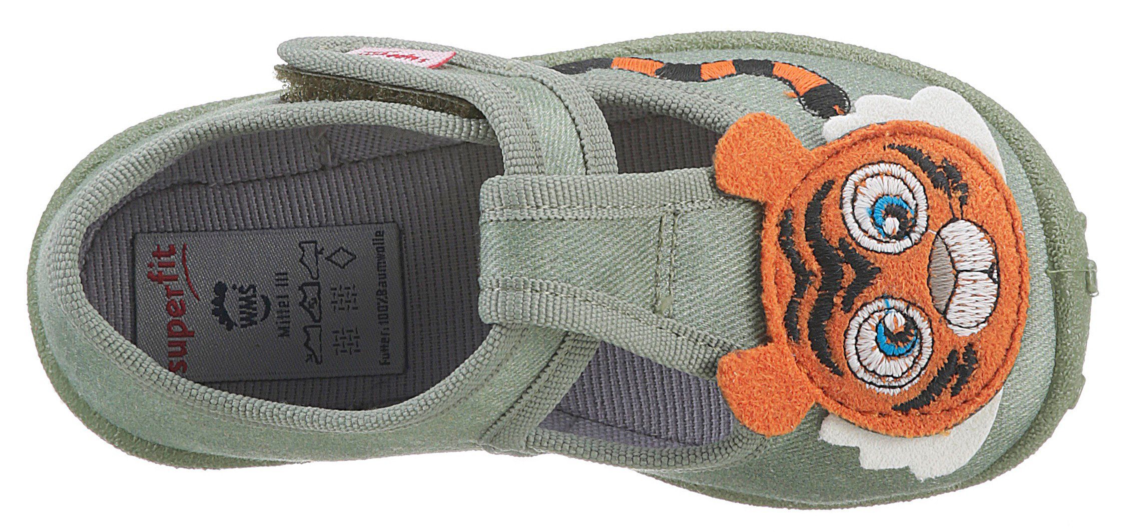 Superfit Pantoffels SPOTTY WMS: middel Ballerina, klittenbandschoen, kleuterschoen met schattig motief