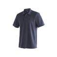 maier sports functioneel shirt ulrich voor wandelen en vrije tijd blauw