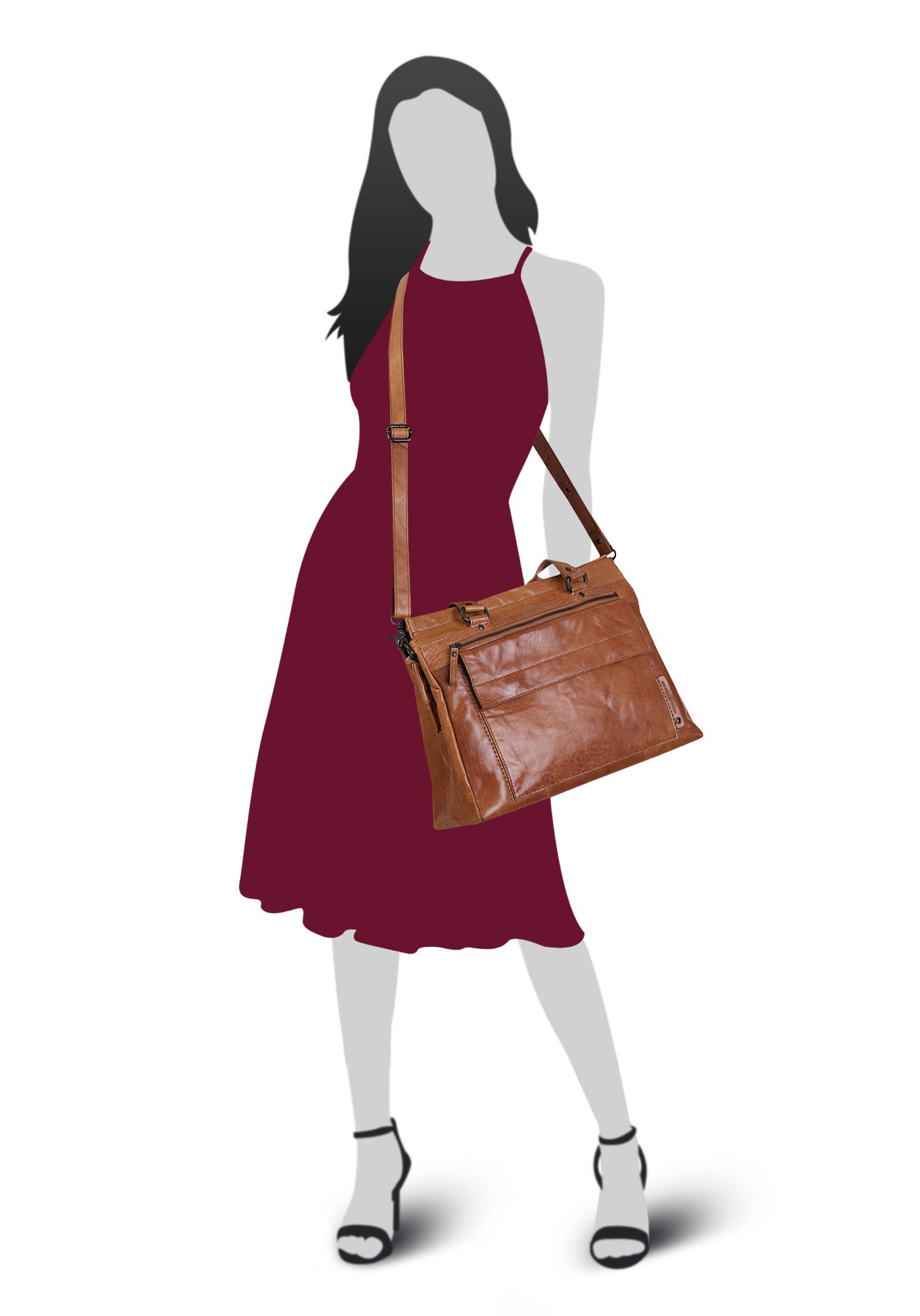 Spikes & Sparrow Shopper LAPTOP SHOULDERBAG
