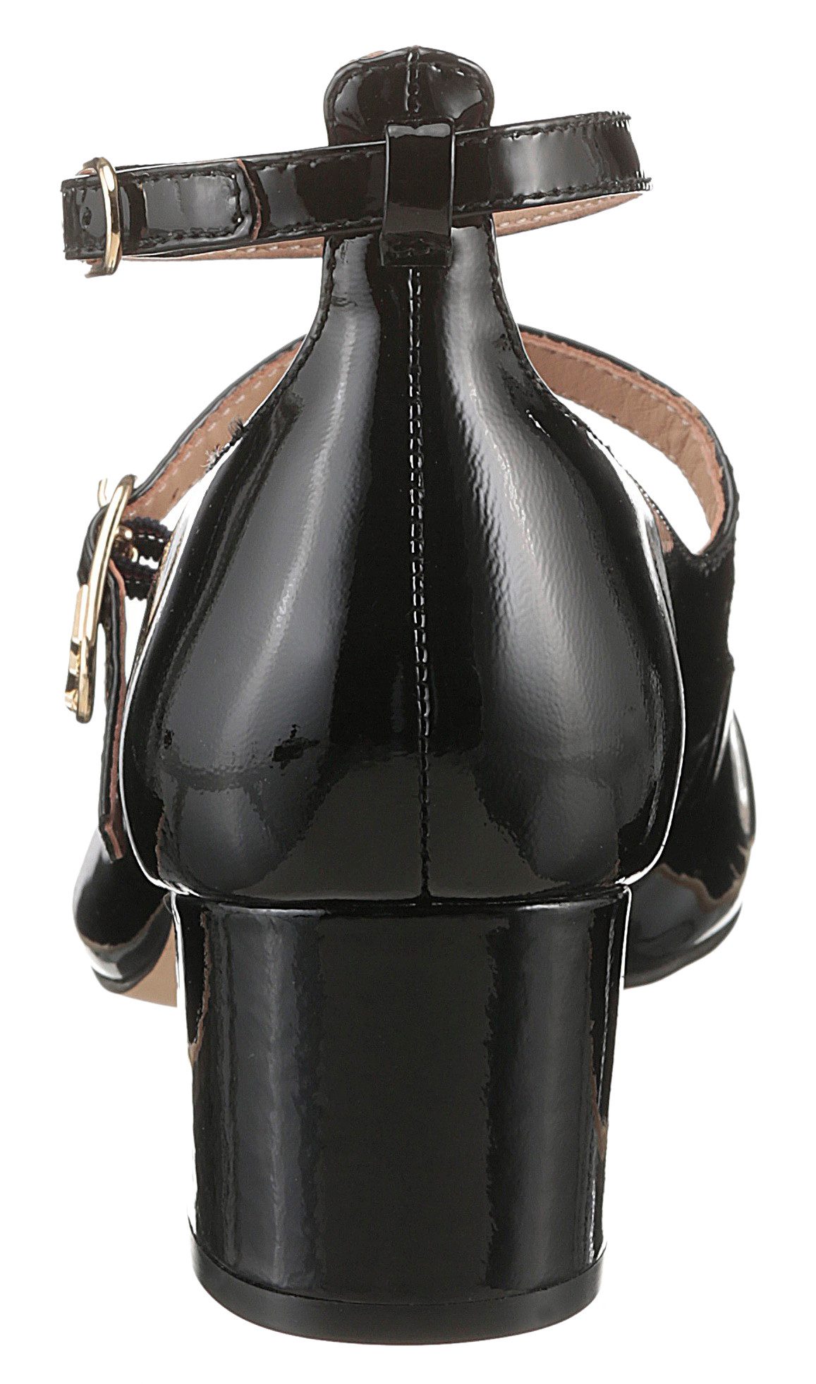 Tommy Hilfiger Gesppumps PUMP DOUBLE STRAP PATENT LEATHER hakken, avondschoen, feest schoen, th-sieraal, smalle vorm