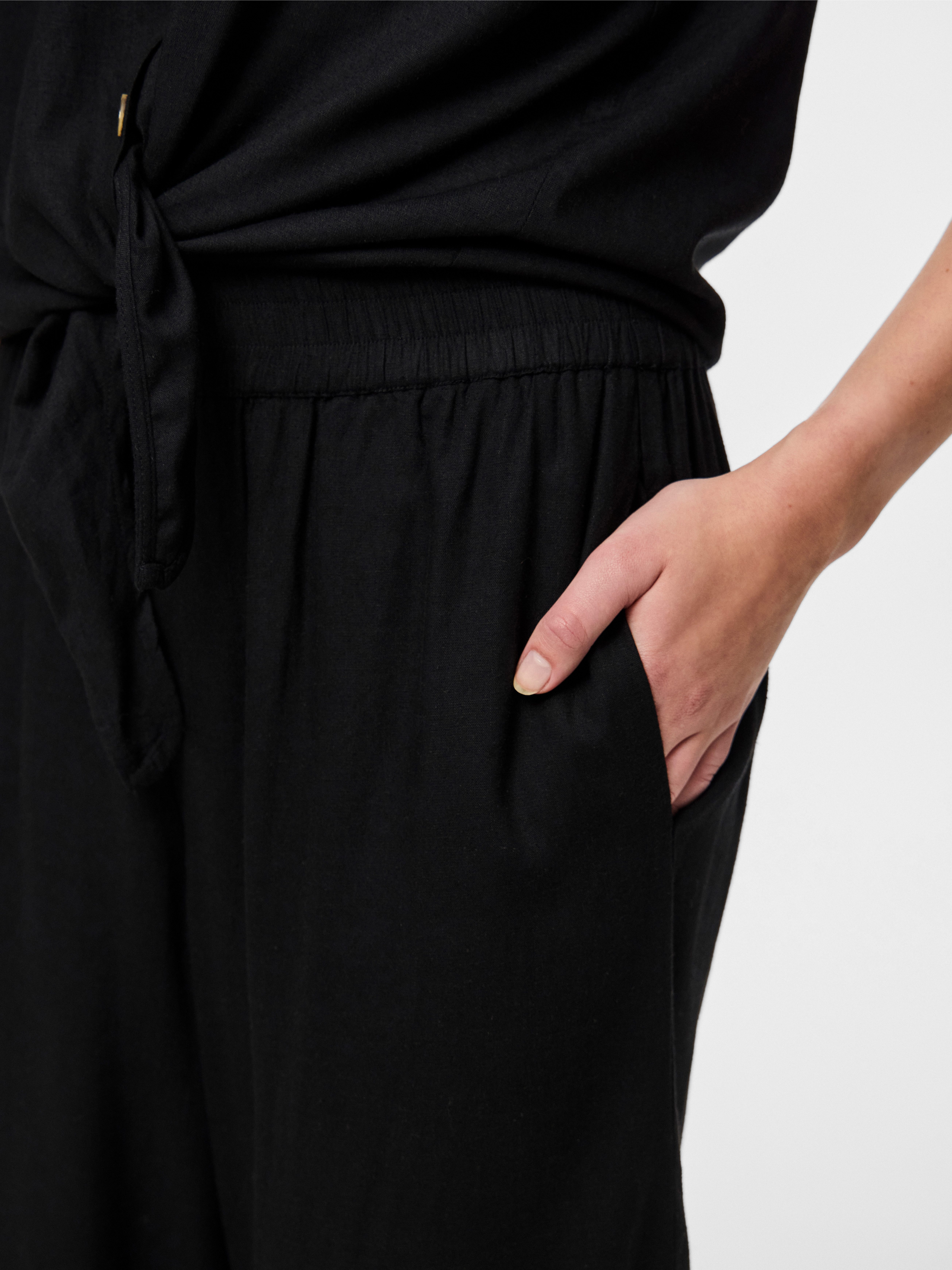 pieces Comfortbroek PCPIA HW WIDE CULOTTE WVN NOOS