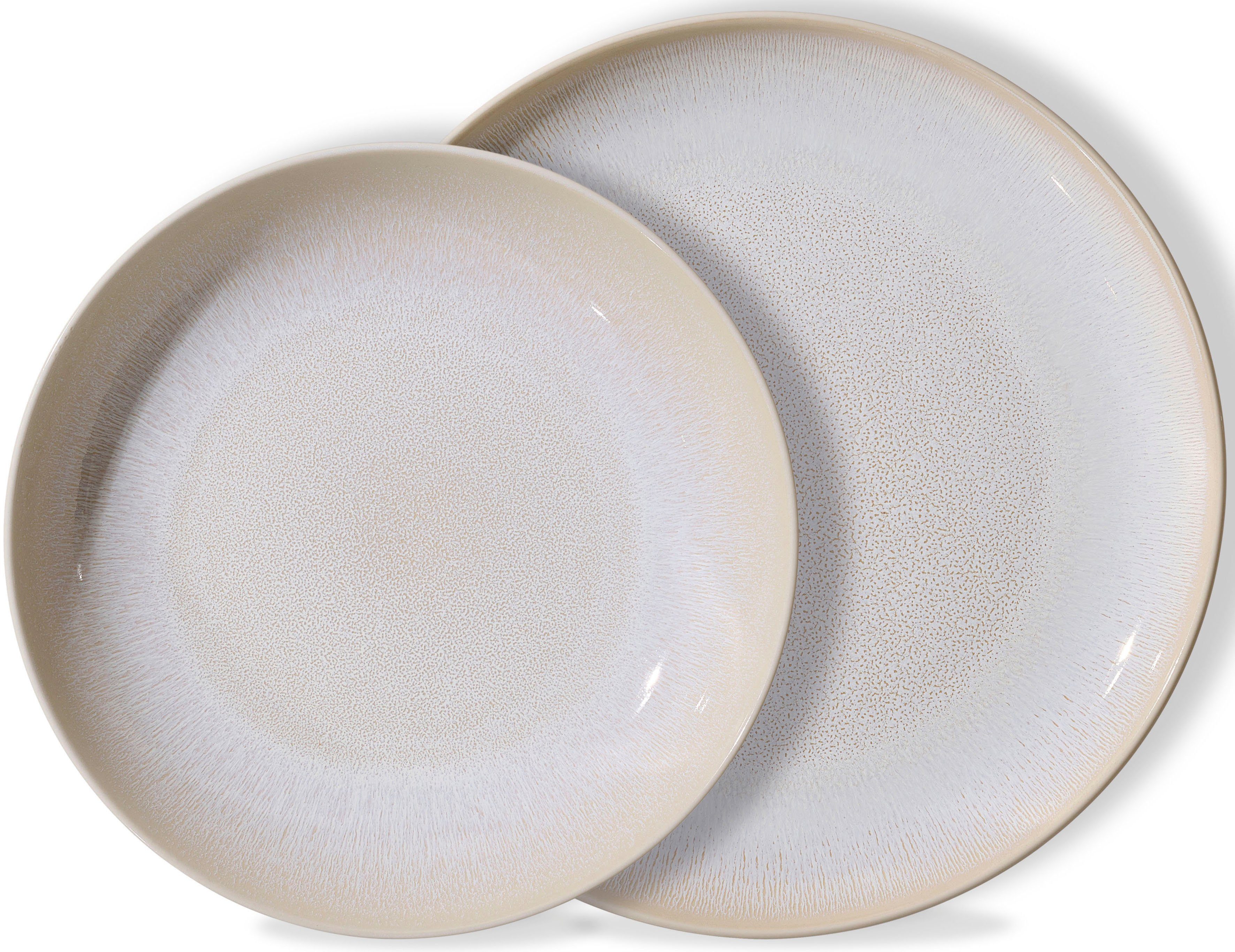 Ritzenhoff & Breker Eetservies Laredo Servies, reactieve glazuur, elk stuk is uniek (set, 8-delig)