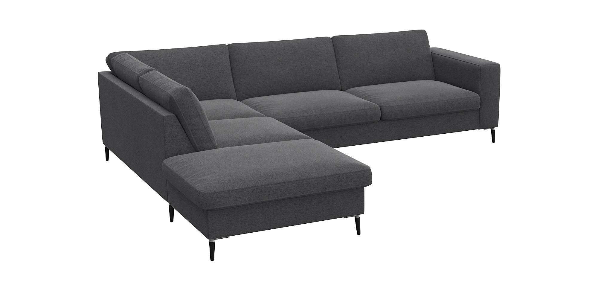 FLEXLUX Hoekbank Fiore, L-vorm, comfortabel en aangenaam door hoogwaardige zitopbouw