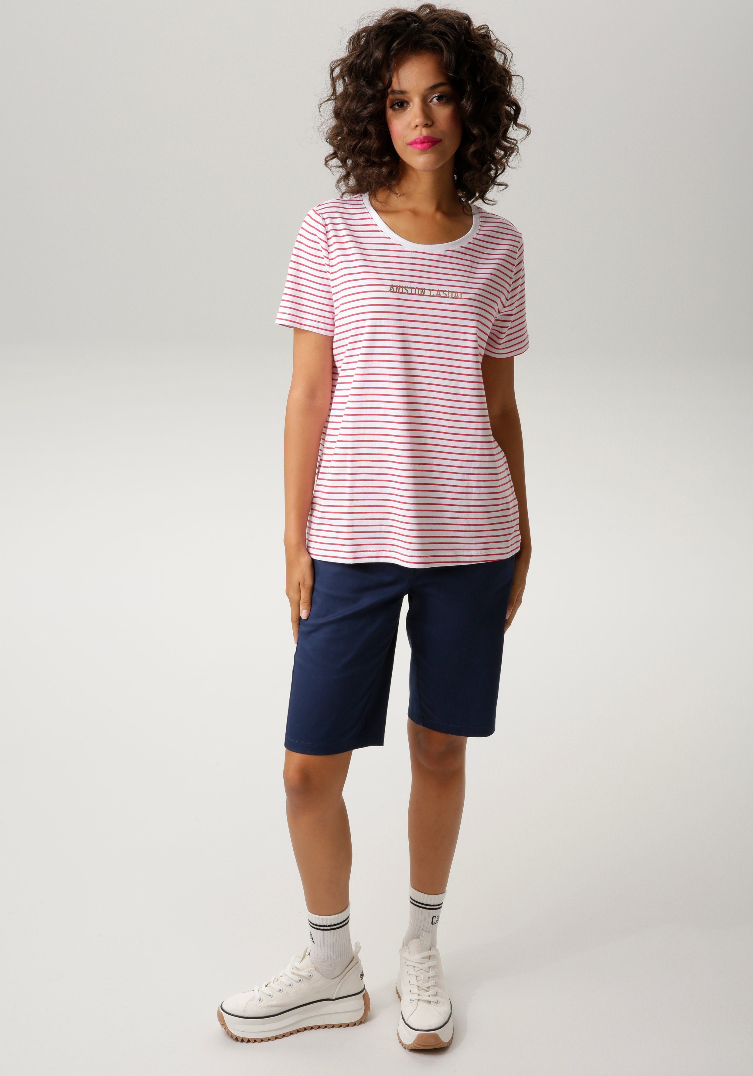 Aniston CASUAL T-shirt met streepdessin