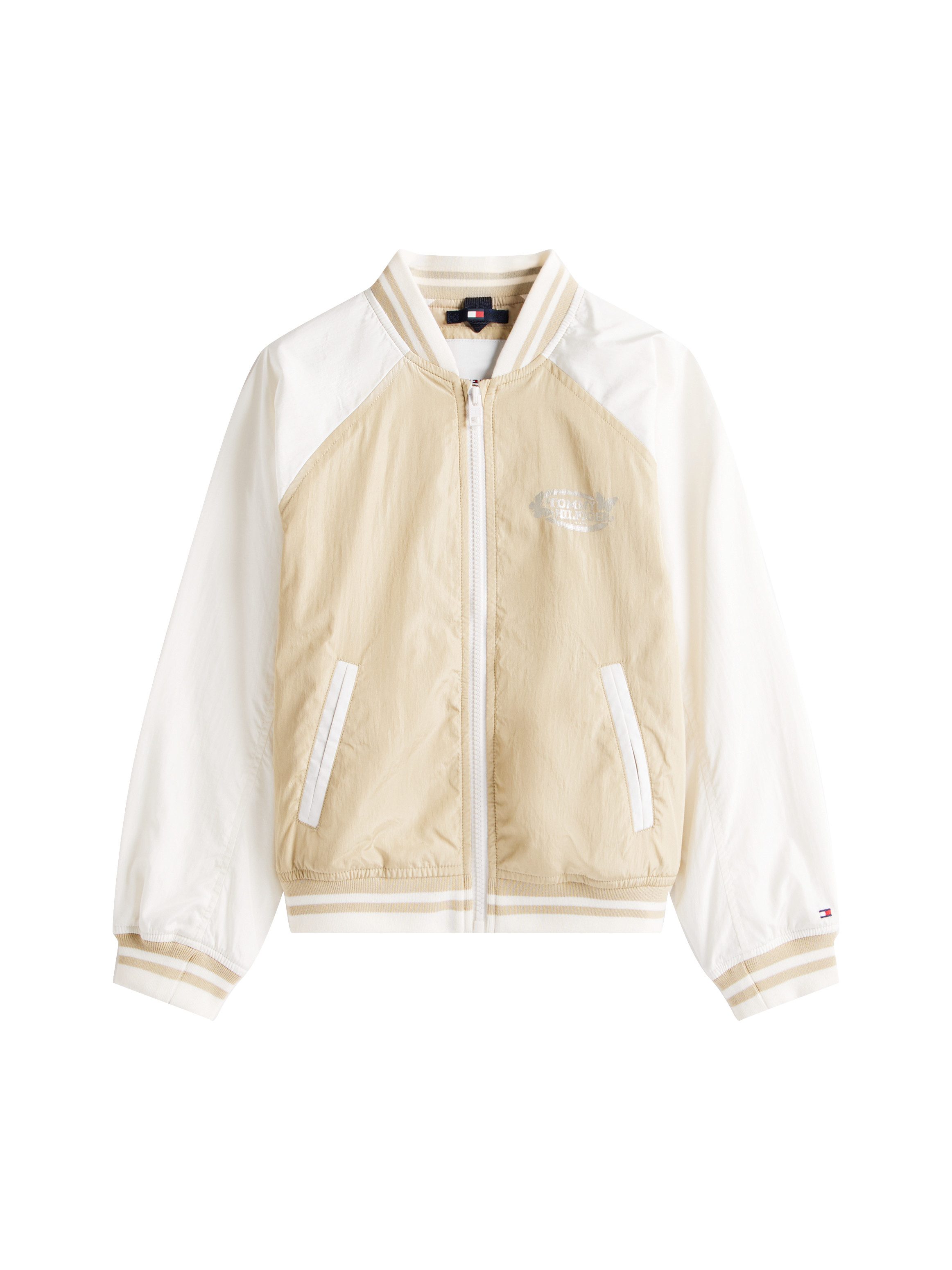 Tommy Hilfiger Blouson BUTTERFLY GRAPHIC BOMBER JACKET voor kinderen tot 16 jaar, met glanzende vlinderprint