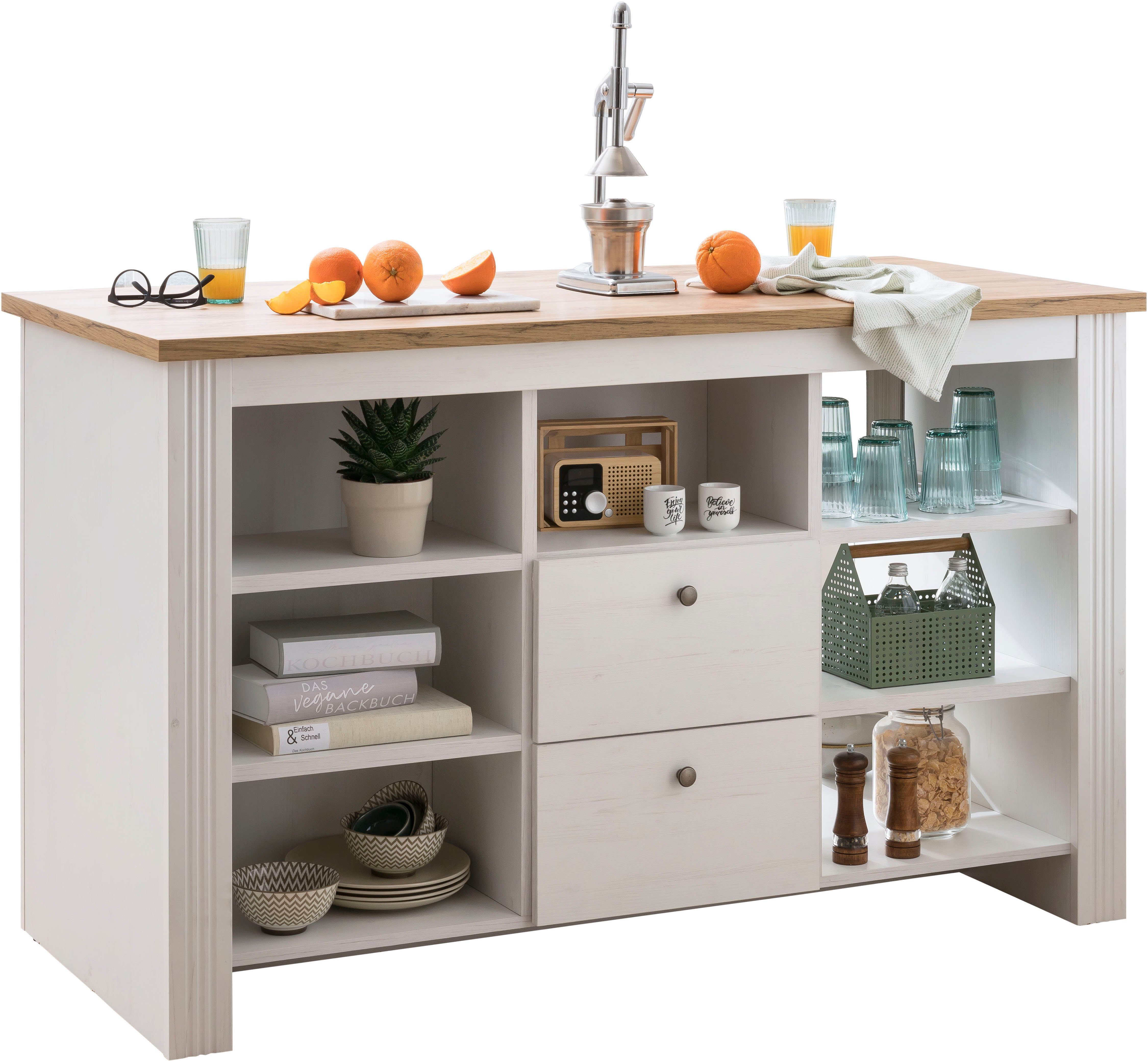 Kochstation Onderkast KS-Westminster Kookeiland vrij plaatsbaar, breedte 150 cm, exclusief by Otto