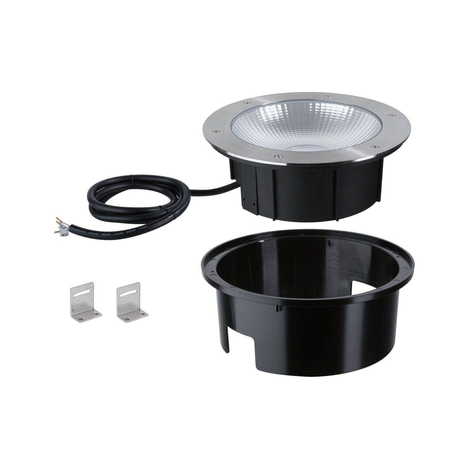 Paulmann Ledinbouwlamp Durea IP67 rond 273mm 3000K 15W 1040lm 230V roestvrij staal metaal (1 stuk)
