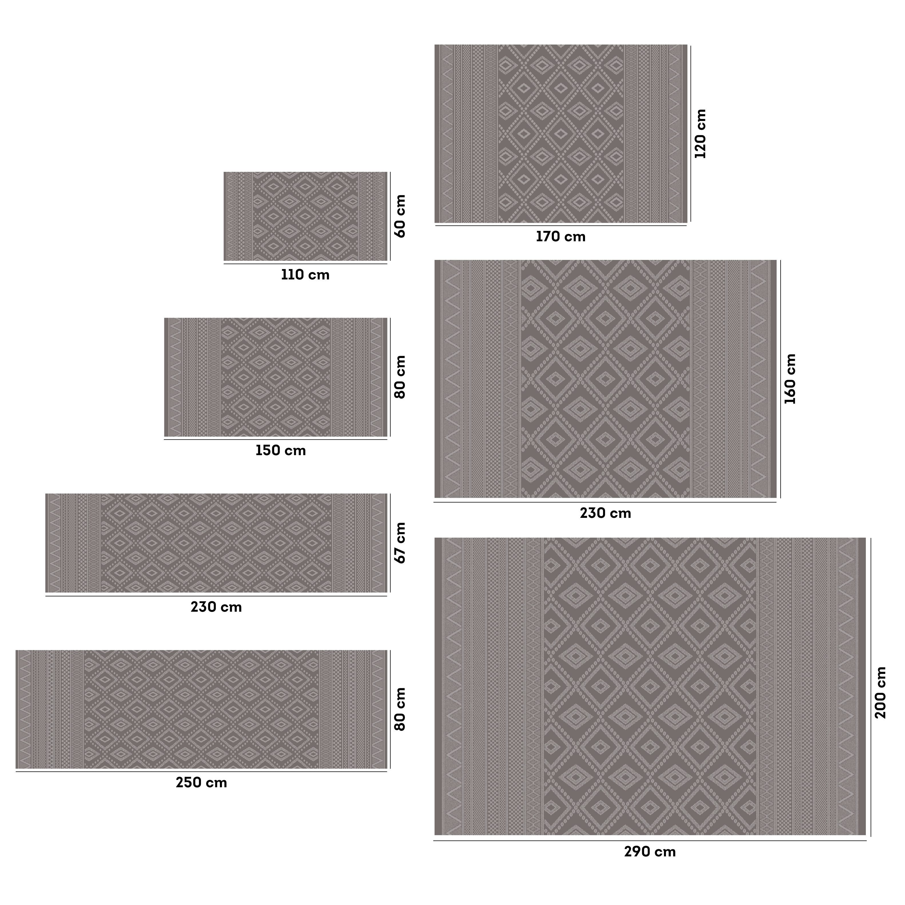 my home Vloerkleed Toronto is ook als loper verkrijgbaar Geschikt voor binnen en buiten, sisal-look, weerbestendig & uv-bestendig, boho