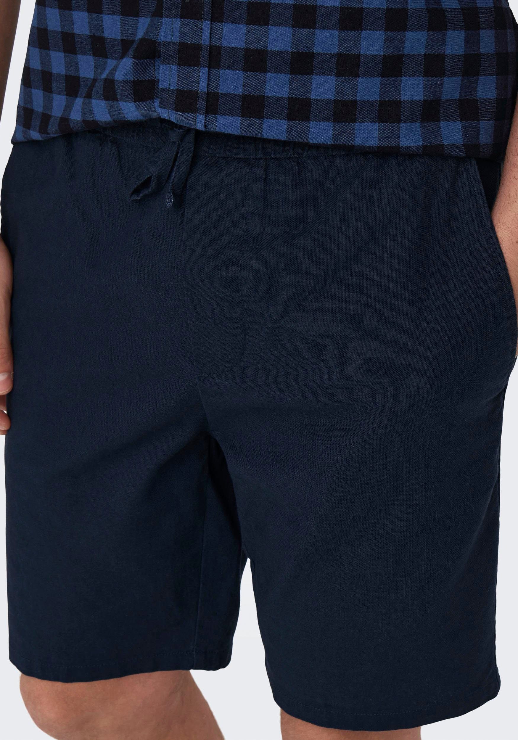 ONLY & SONS Short ONSLINUS 0007 COT LIN SHORTS NOOS