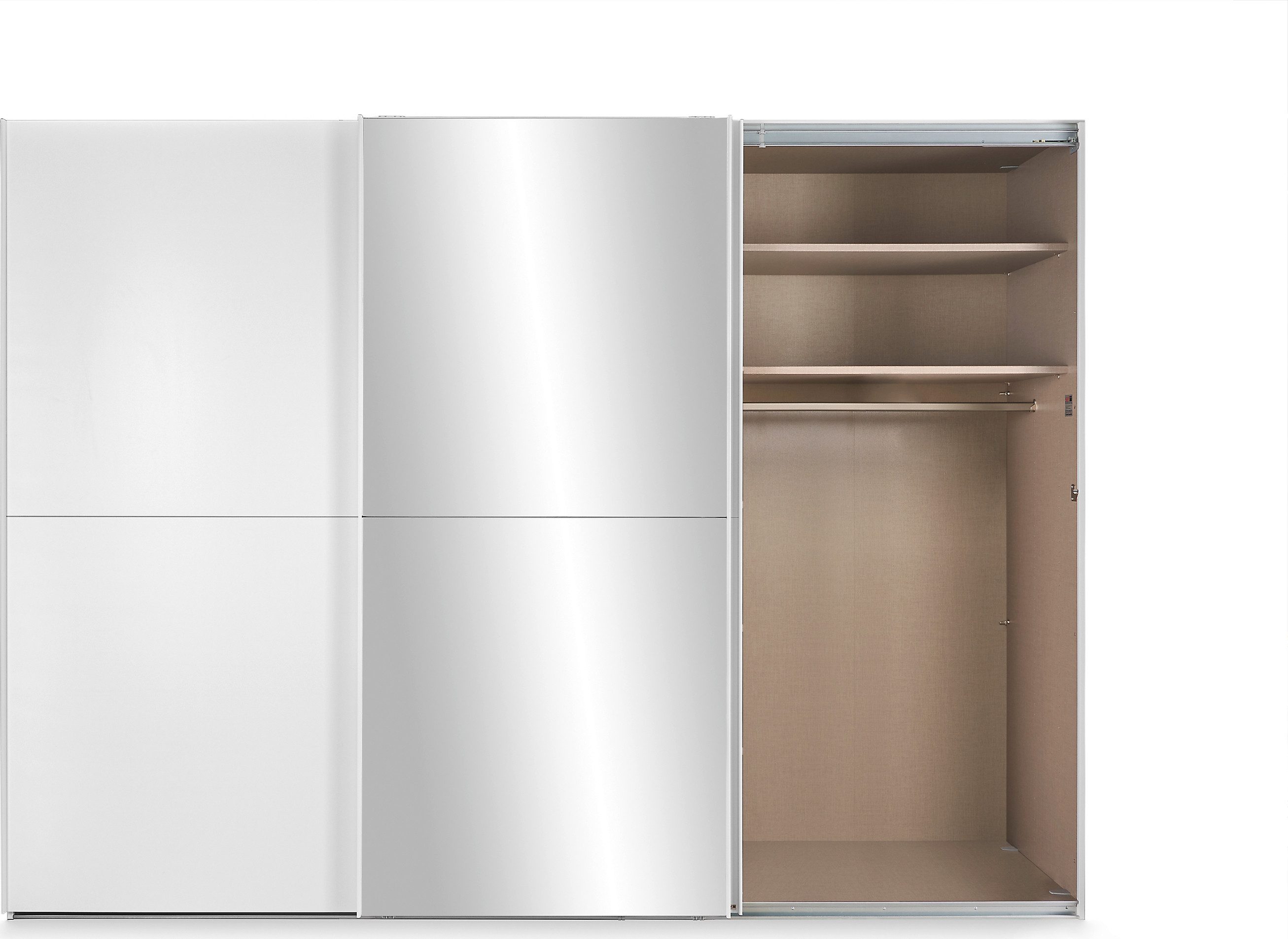 set one by Musterring Schuifdeurkast Henderson met spiegel, inclusief planken en garderobestangen