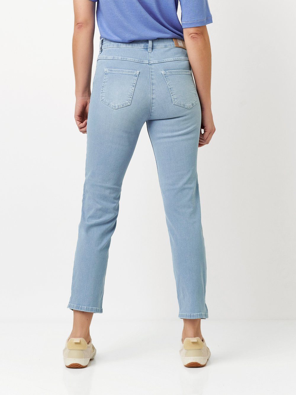 TONI 7/8 jeans gesplitst, met stretch