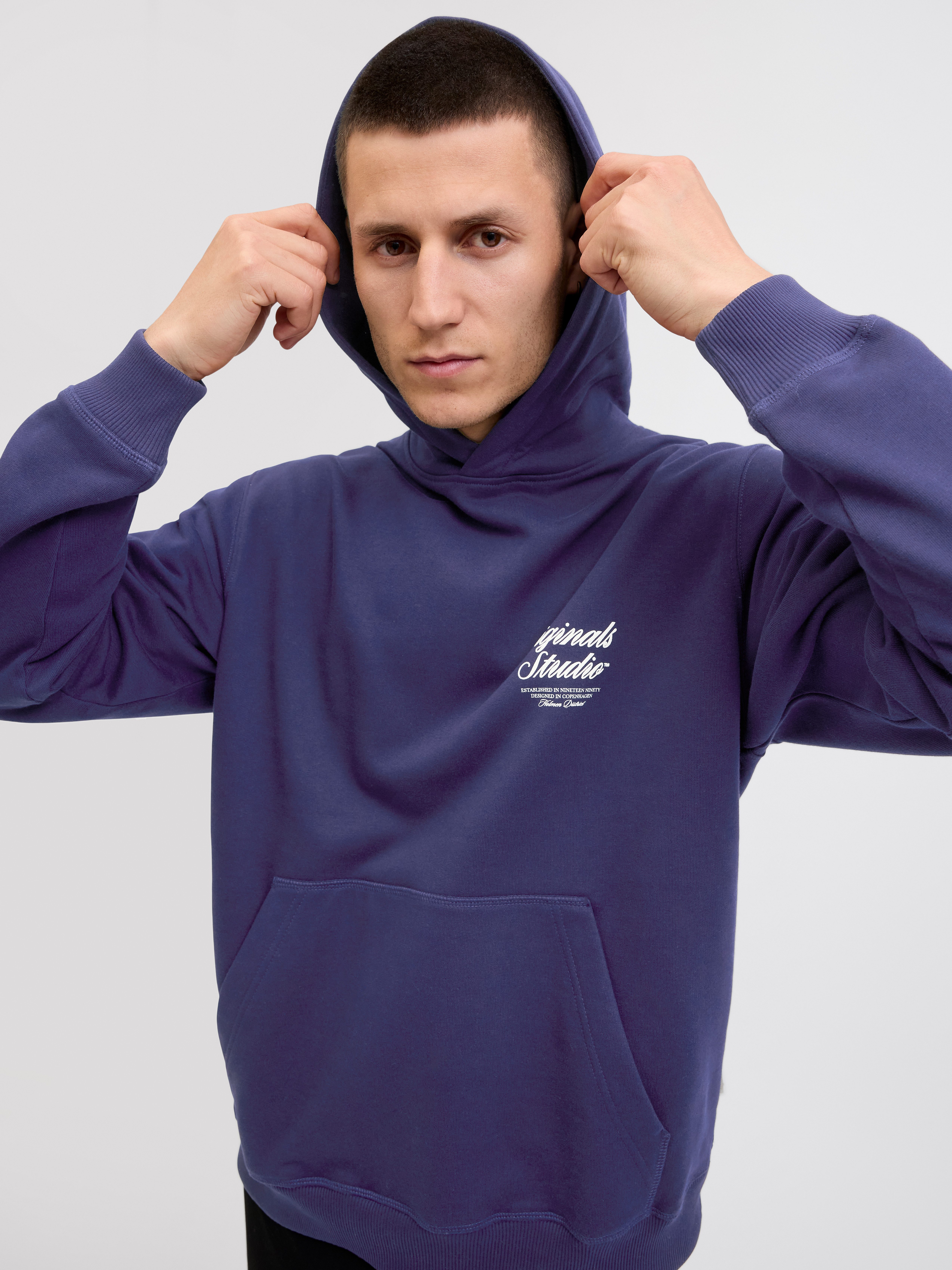 Jack & Jones Hoodie JORNORREBRO TYPO BACK SWEAT HOOD SN