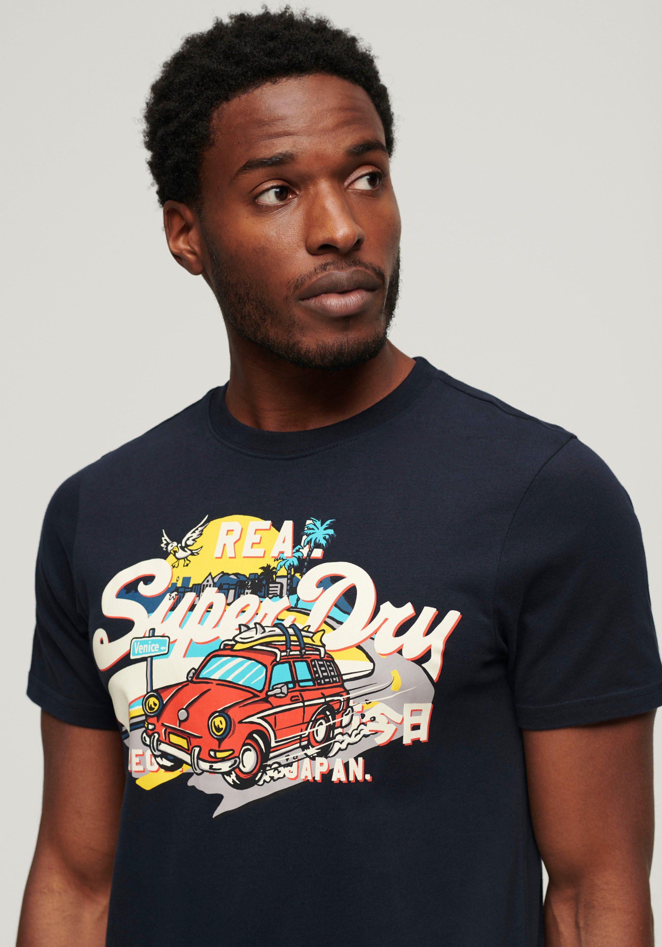 Superdry Shirt met print SD-LA VL GRAPHIC T SHIRT