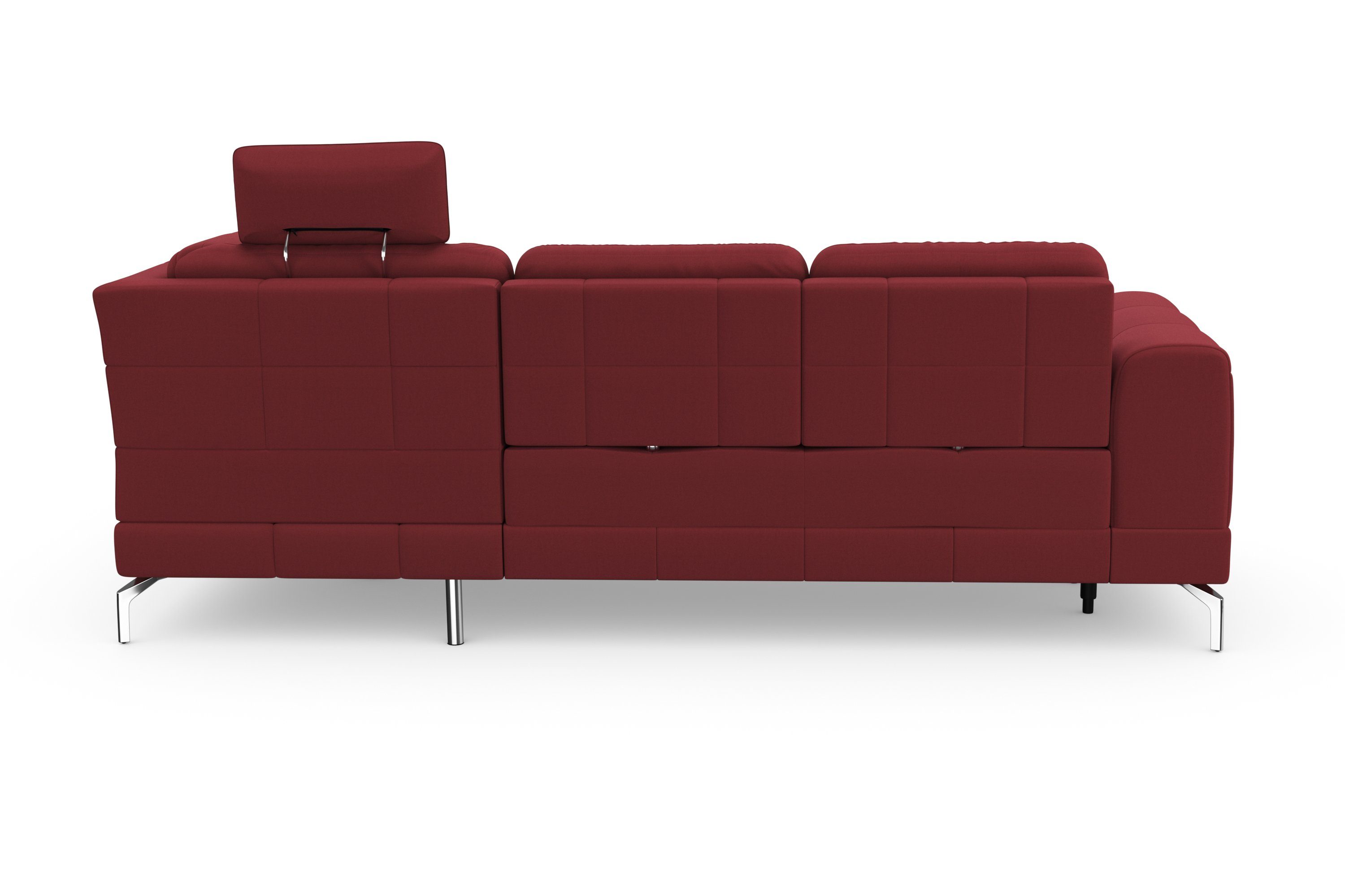 sit&more Hoekbank Bendigo L-vorm inclusief zitdiepteverstelling, bodemvrijheid 15 cm, in 2 pootkleuren