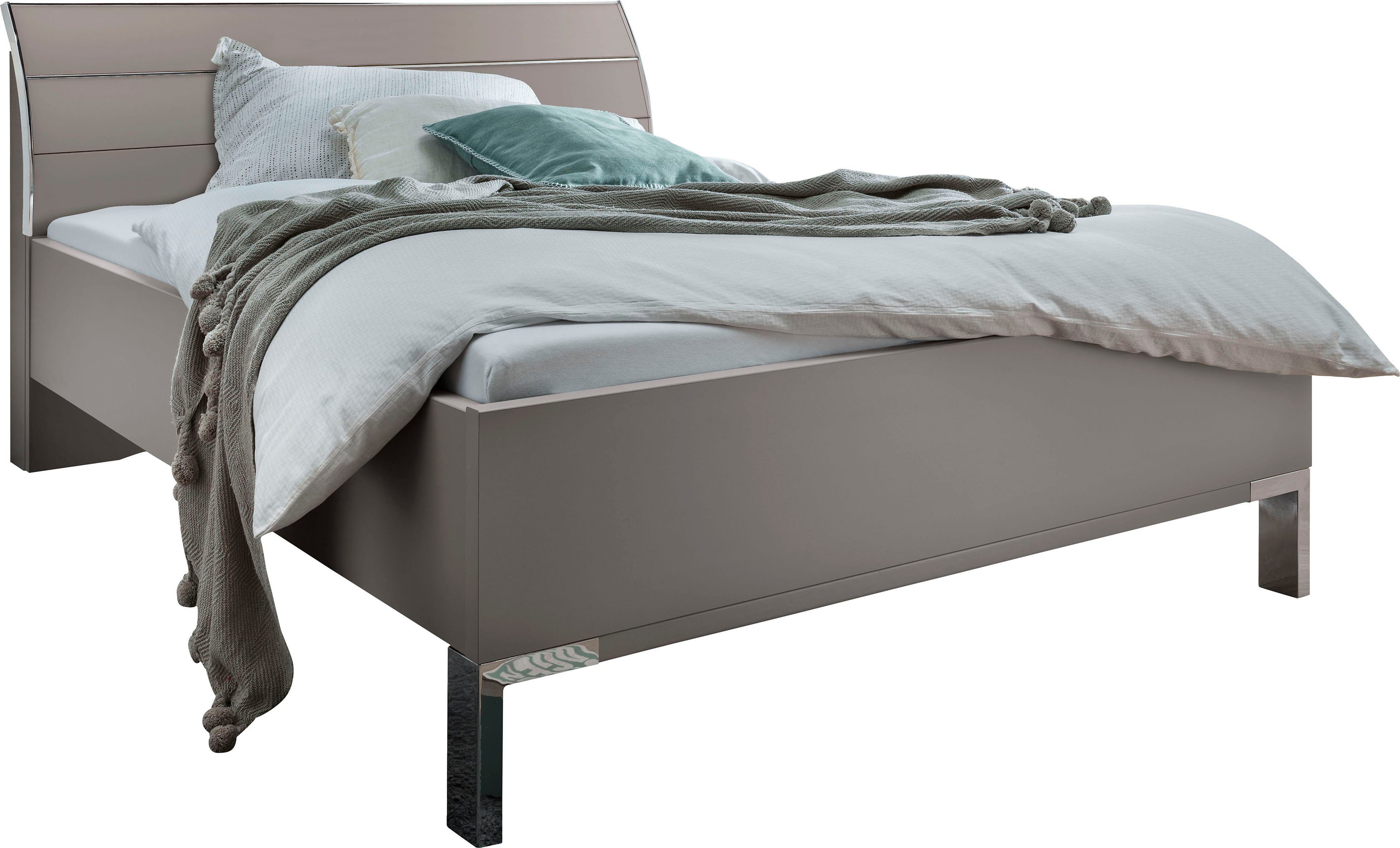 WIEMANN Futonbed Monaco, 4-voudig in hoogte verstelbaar met stijlvol houten hoofdbord, made in germany