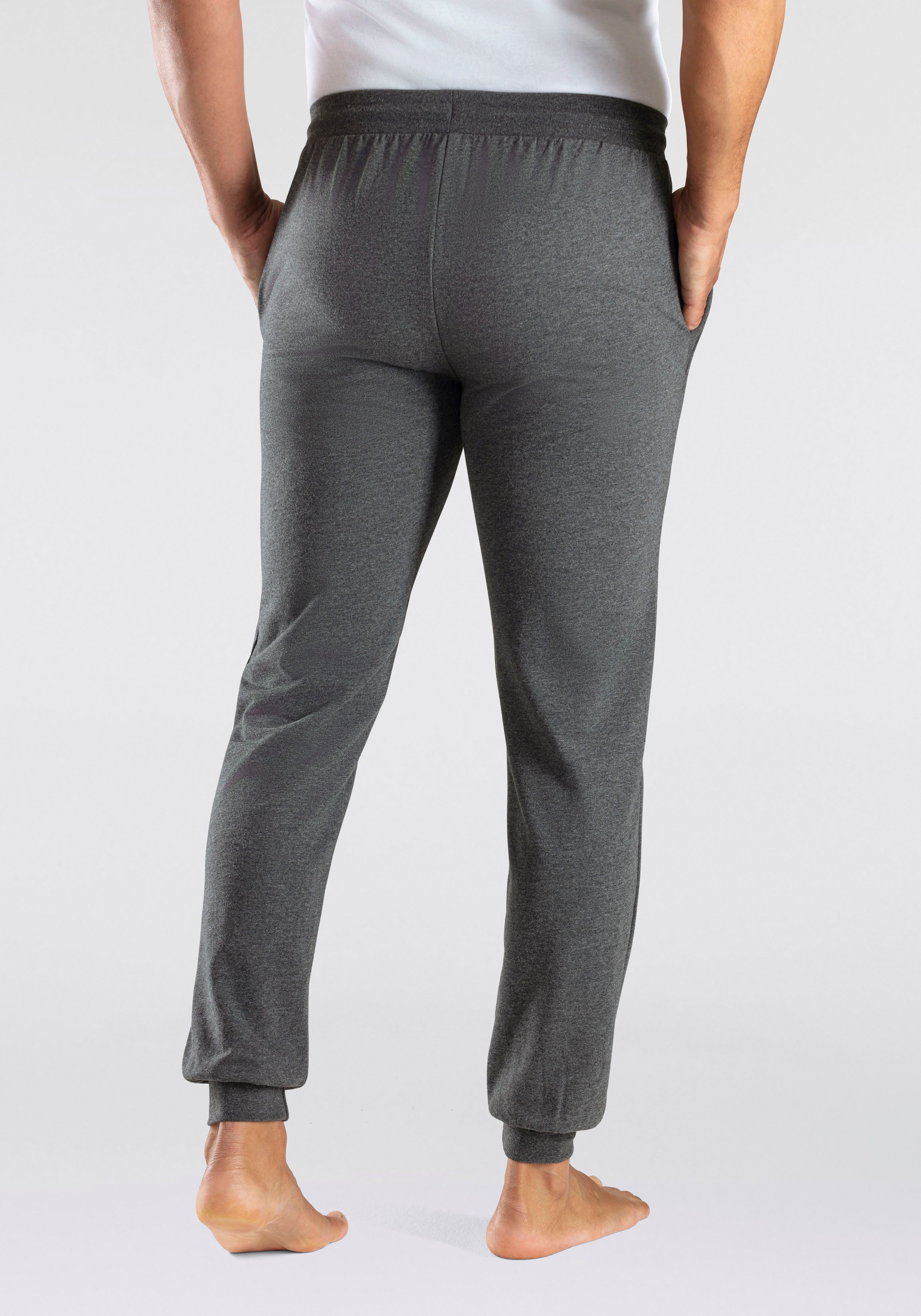 Bench. Loungewear Joggingbroek Joggingbroek met koord, van katoenmix