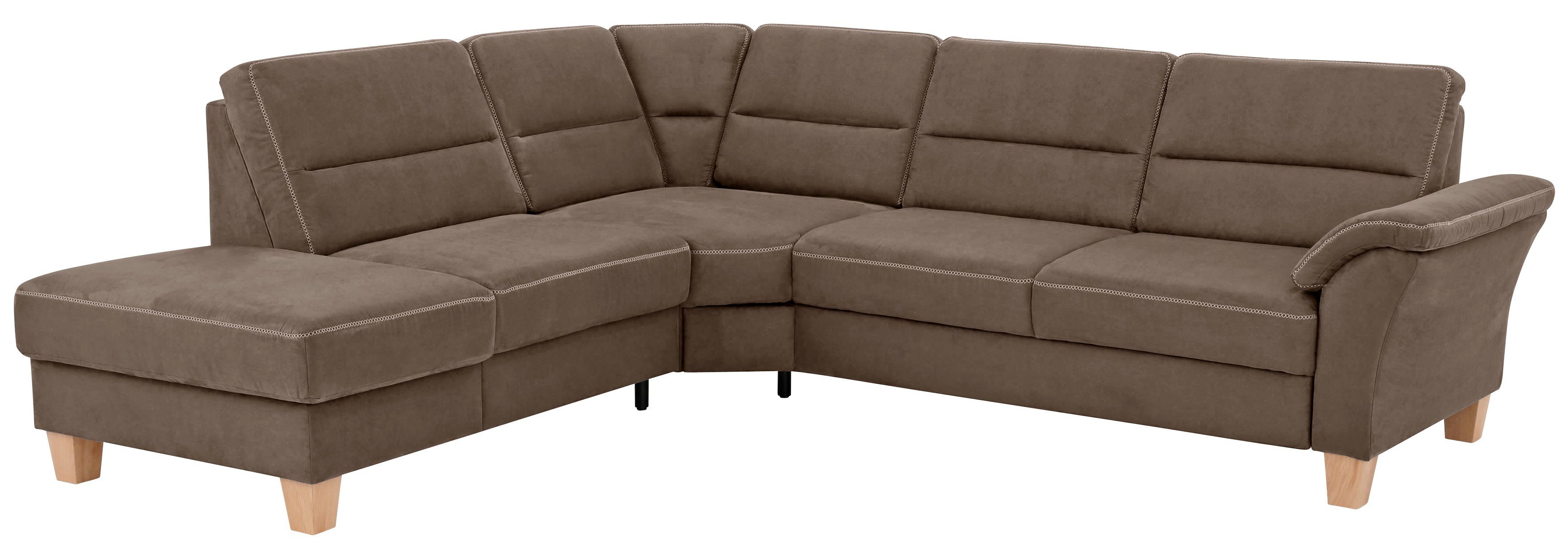 Home affaire Hoekbank Soleo L-model comfortabel door trapezehoek met relaxfunctie, ook met slaapfunctie