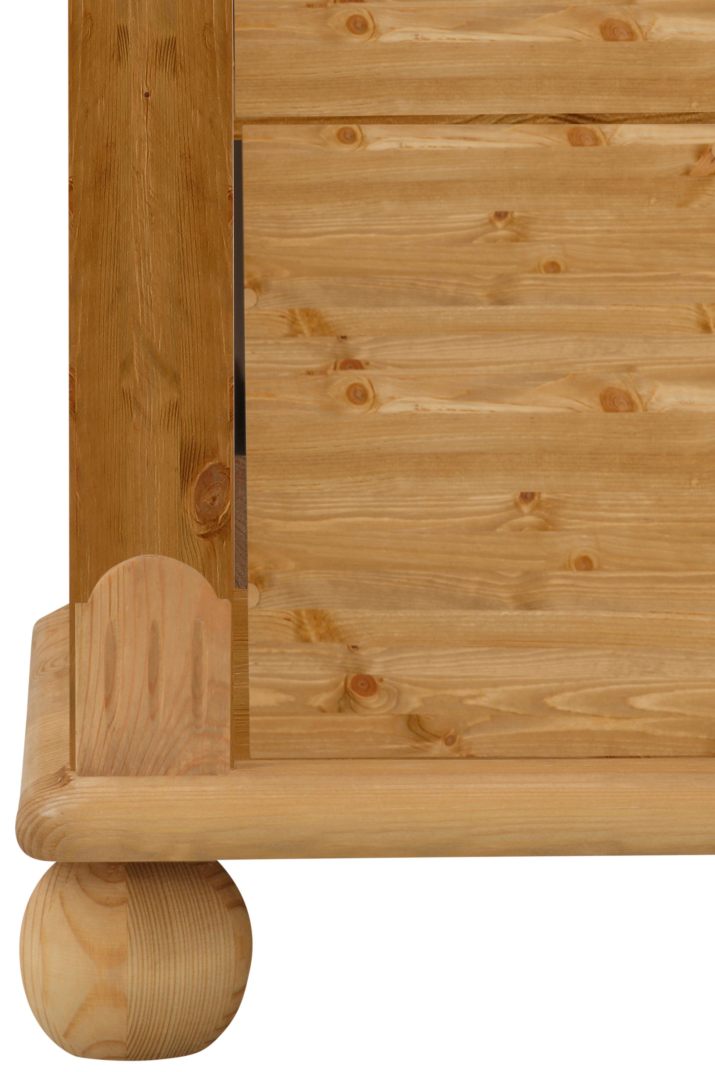 Home affaire Ladekast TESSIN Make-up commode met spiegel, van massief dennenhout, FSC®-gecertificeerd