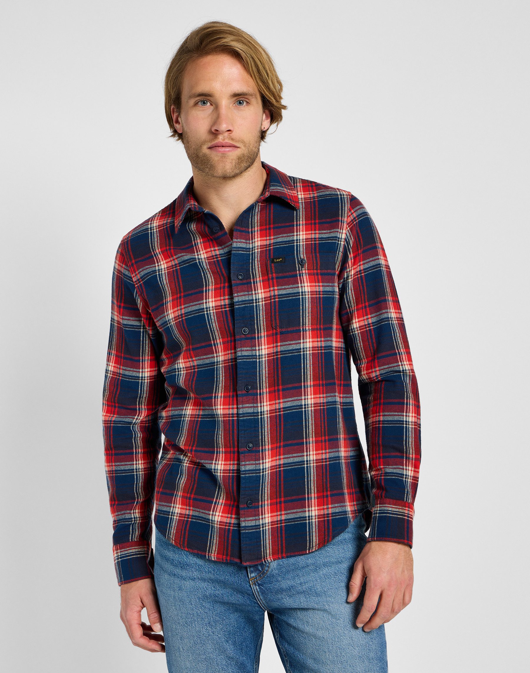 Lee Overhemd met lange mouwen SURE SHIRT met geruit patroon