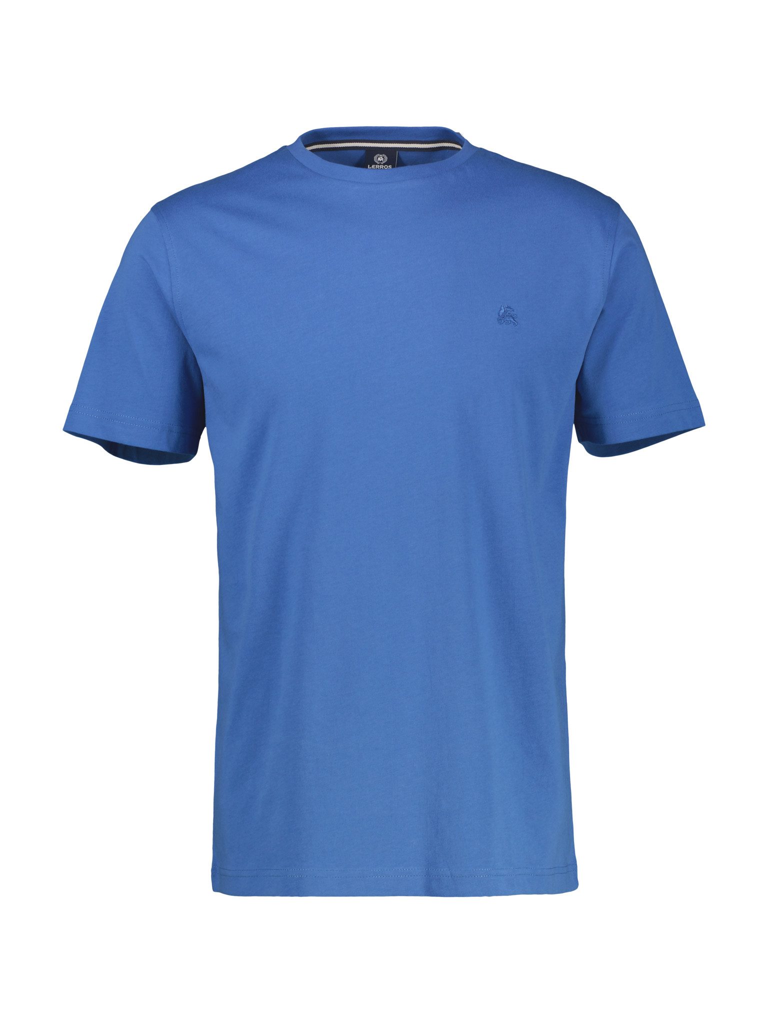Lerros Shirt met korte mouwen met logoborduursel op borsthoogte