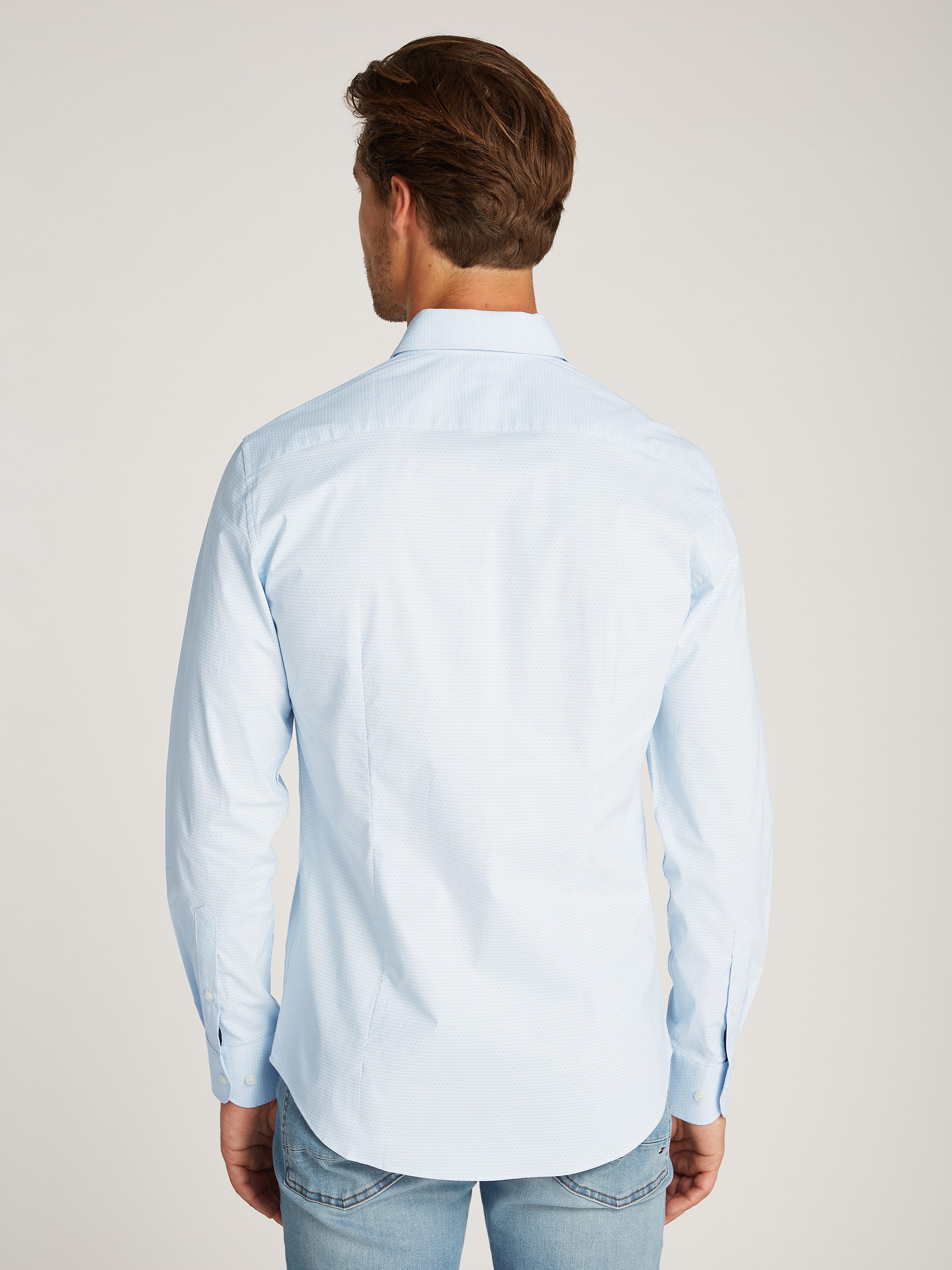 Tommy Hilfiger Businessoverhemd CL STRETCH GEO PRINT SF SHIRT