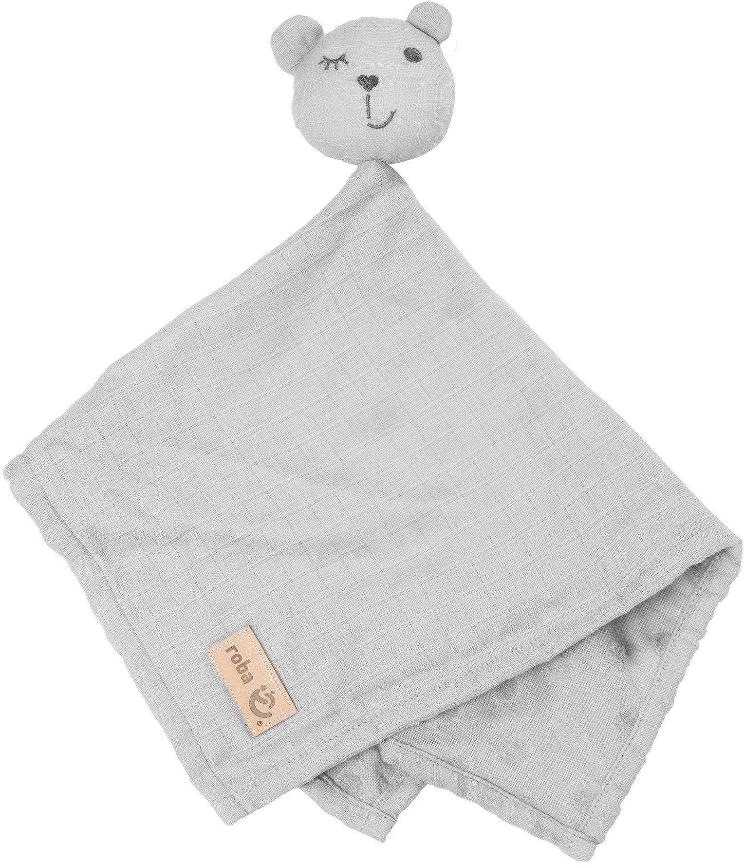 Roba® Knuffeldoek Lil Planet, zilvergrijs GOTS made with organic materials, gecertificeerd door BCS 36081