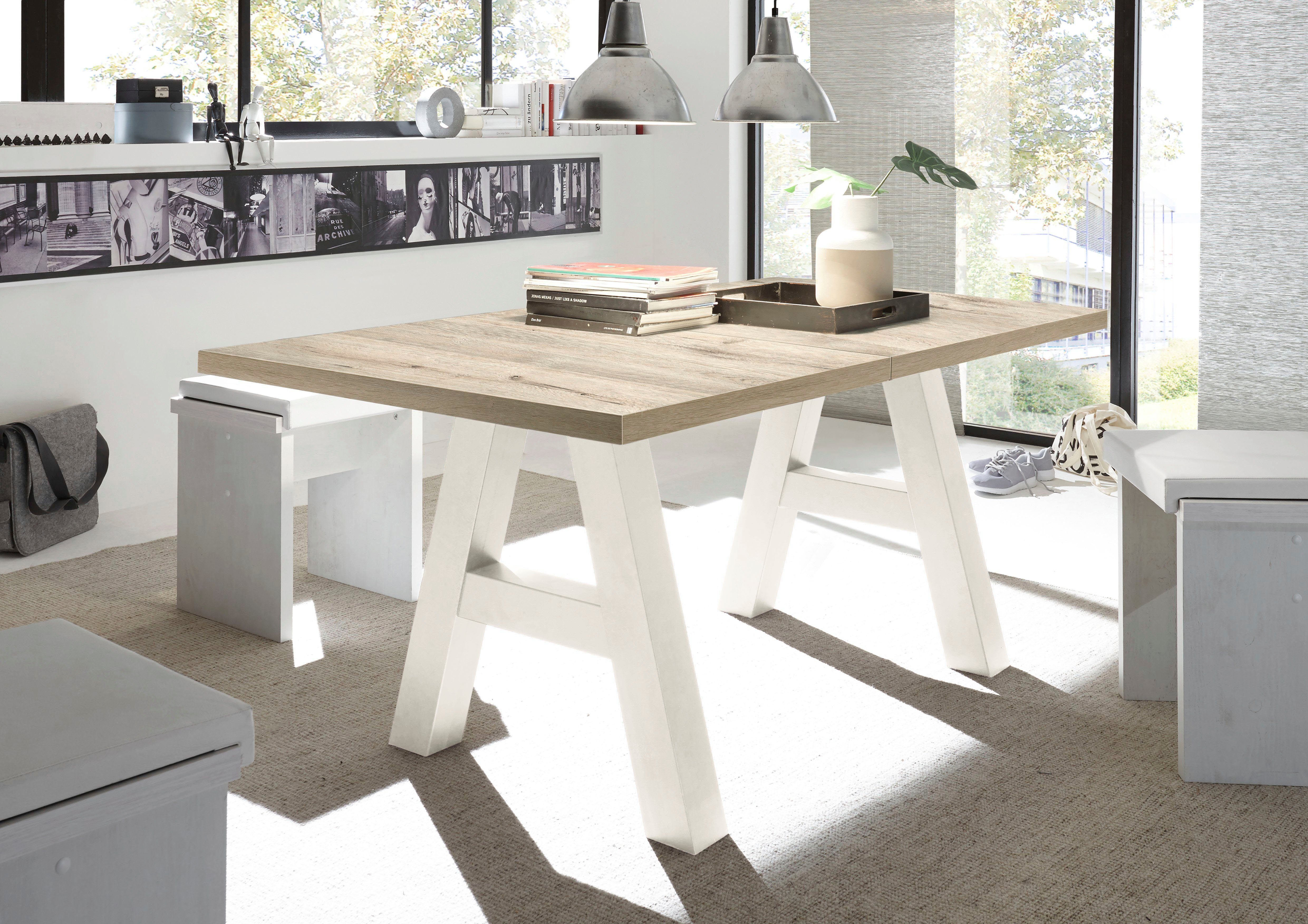 Mäusbacher Eettafel Mister TOPSELLER! met lade (160-210 cm), frame in a-model