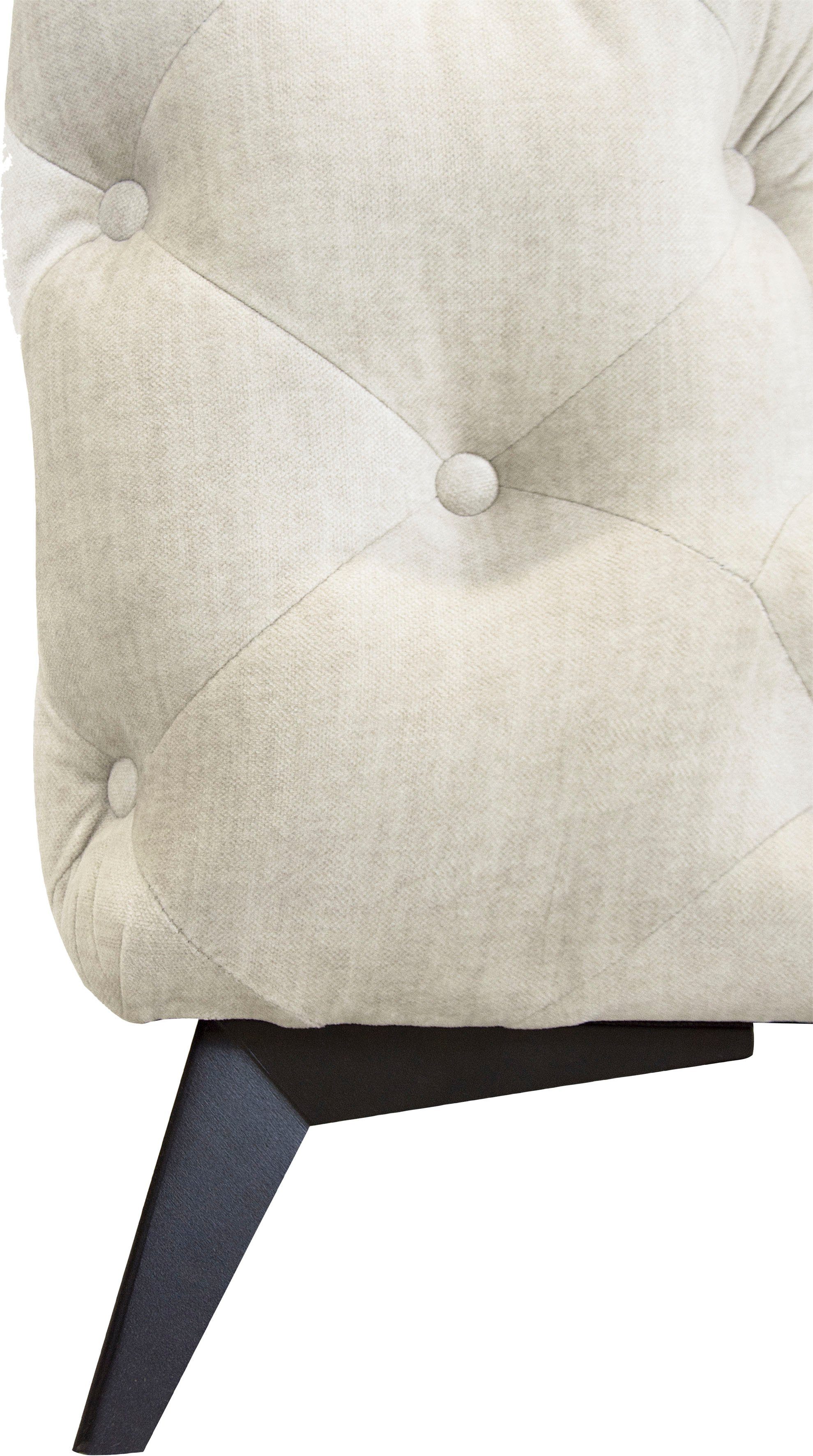 Leonique Chesterfield-bank Glynis L-vorm luxueuze capitonnage, moderne chesterfield look, kleur van de poten ter keuze