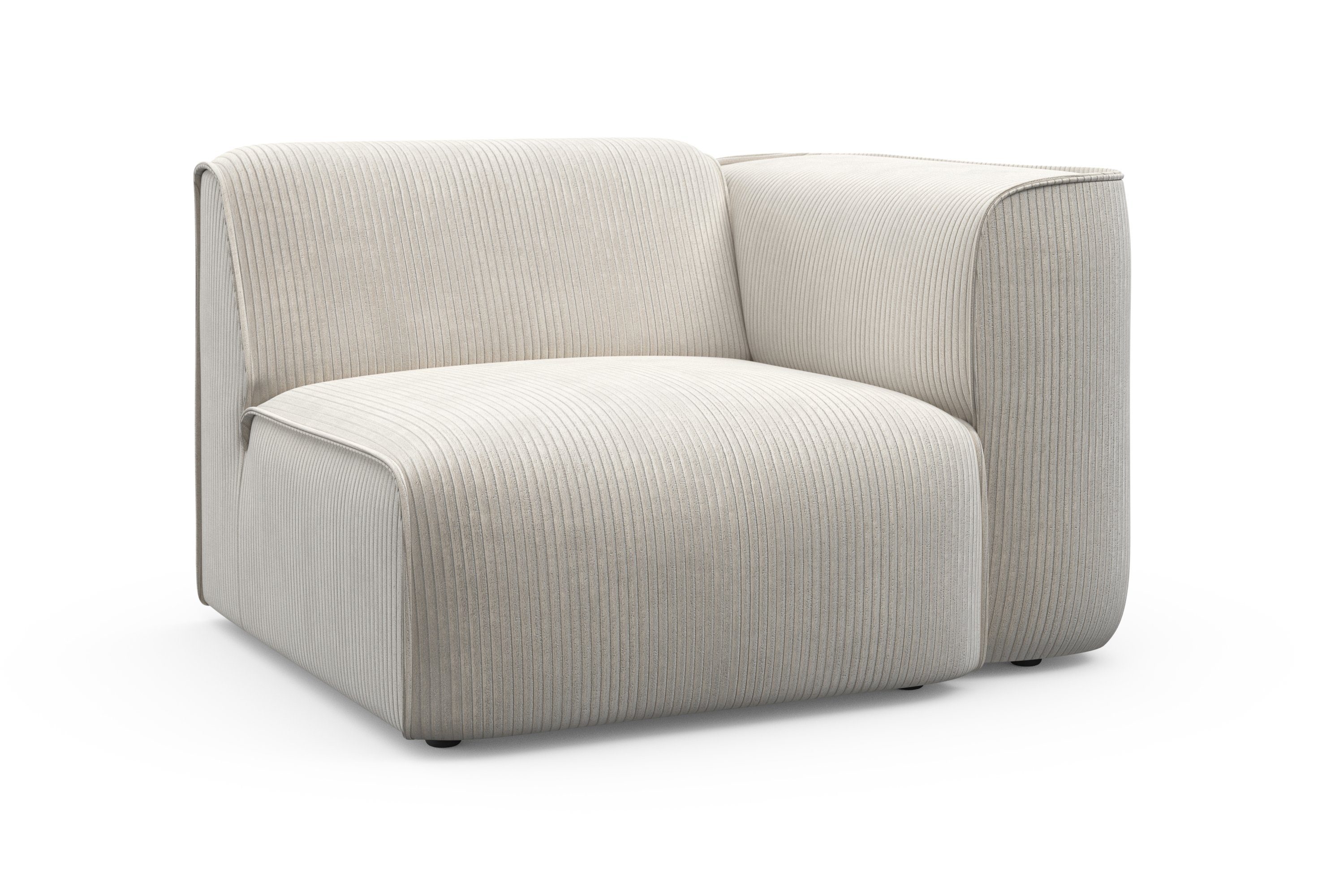 RAUM.ID Fauteuil Merid sofa-hoekelement, afmetingen B/D/H: 109/97/46 cm als module of apart te gebruiken, voor individuele samenstelling